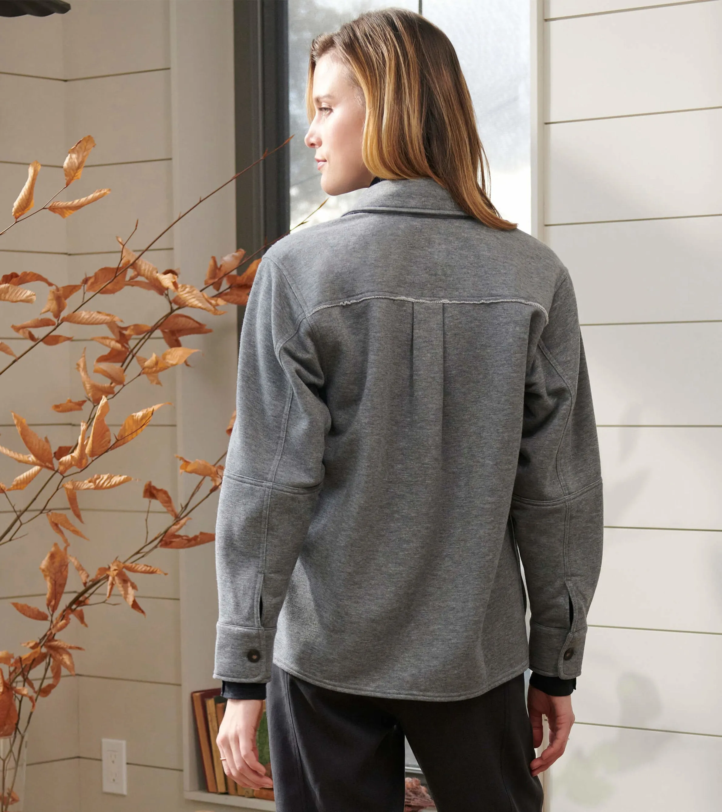 Emily Relaxed Blazer - Charcoal Melange -Hatley
