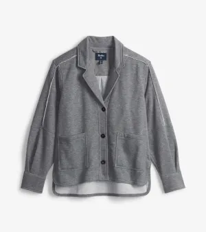 Emily Relaxed Blazer - Charcoal Melange -Hatley