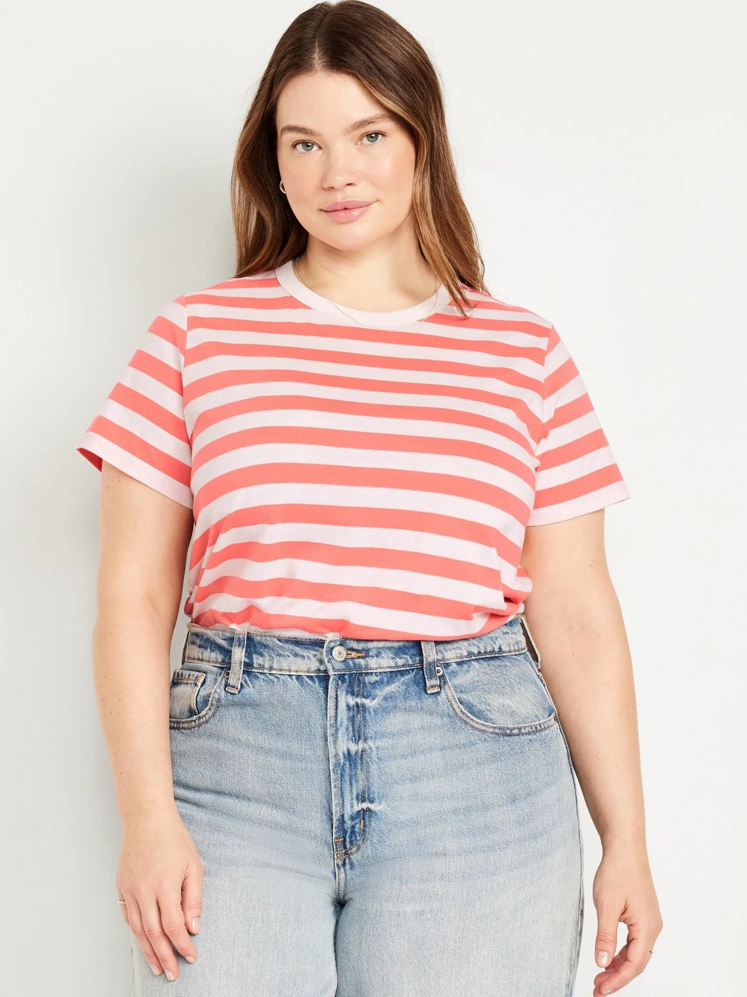 EveryWear Crew-Neck Striped T-Shirt