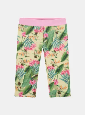 Floral Print 3/4 Leggings (7-16) Guess