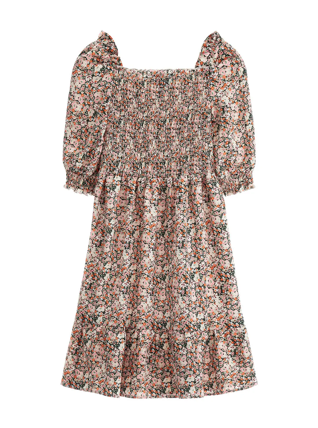 Flower Fantasy Print Dress (7-16) Guess