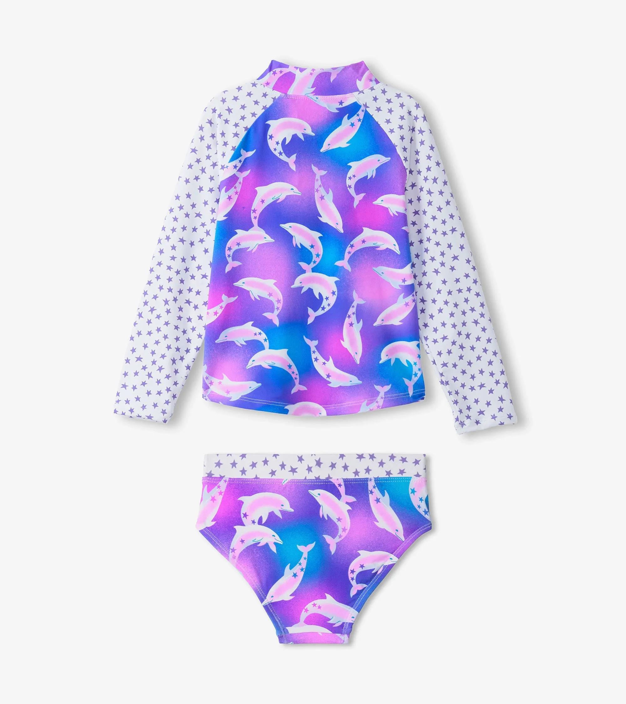 Girls Airbrush Dolphins Rashguard Set -Hatley