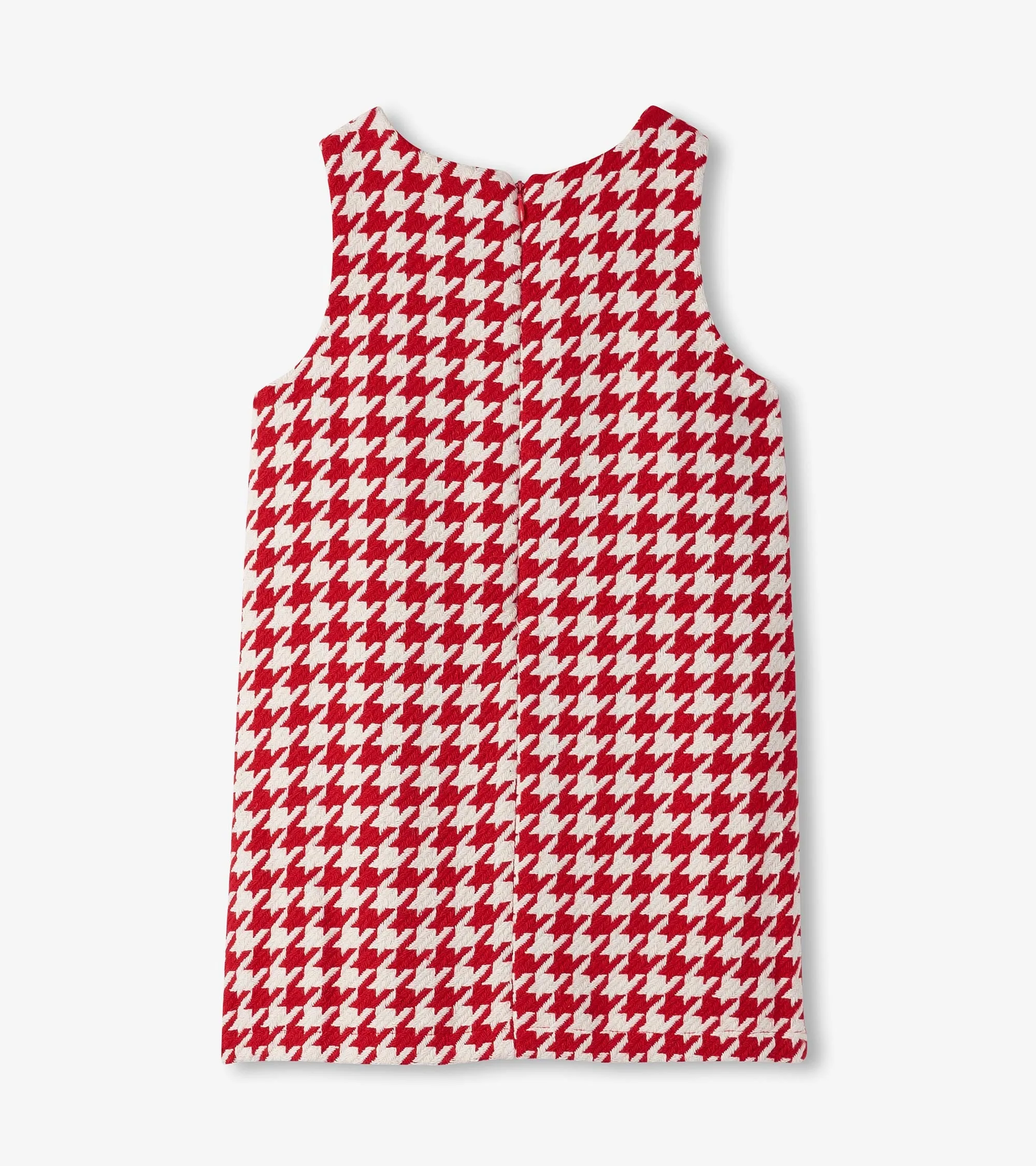 Girls Big Bow Houndstooth Dress -Hatley