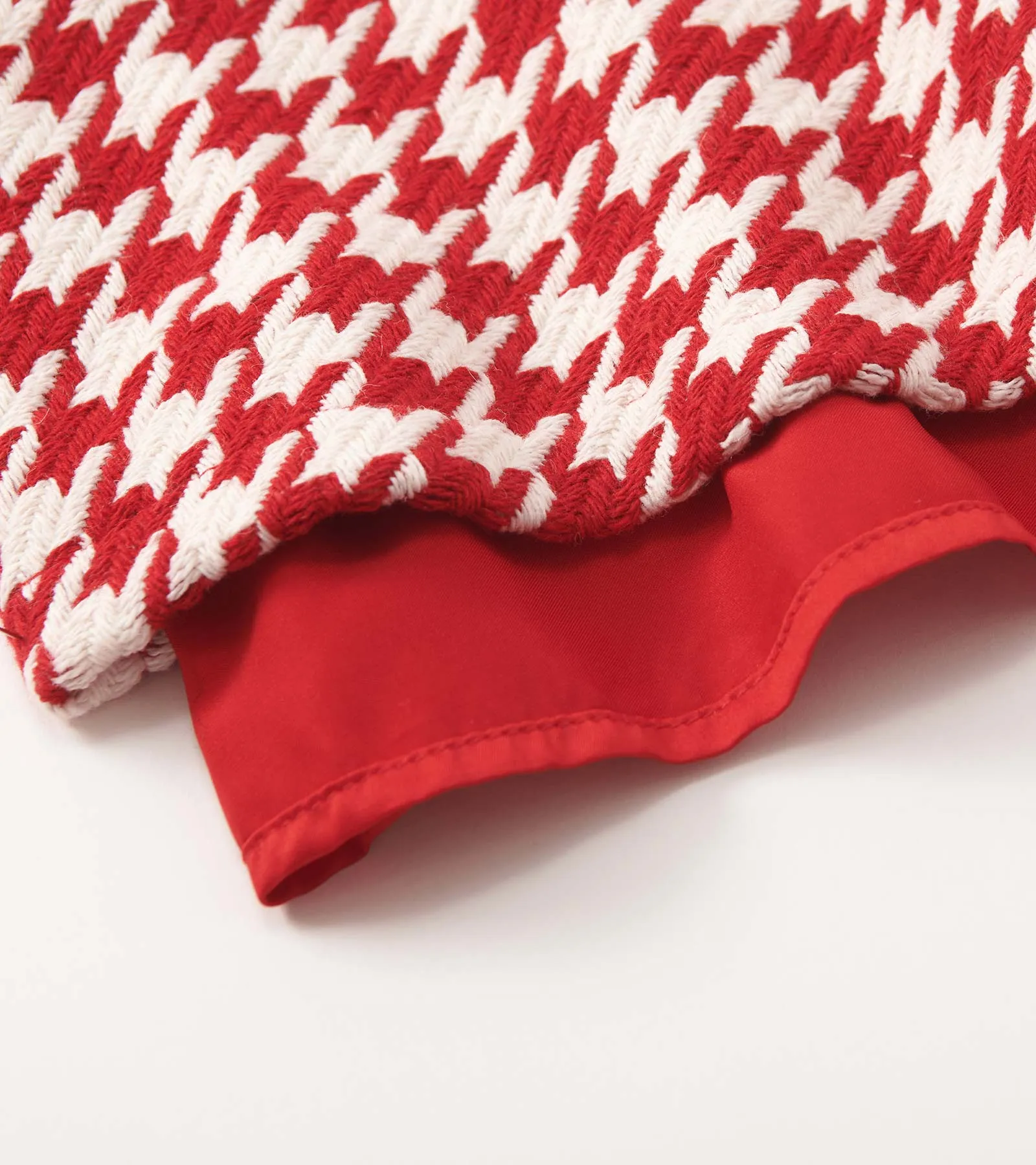 Girls Big Bow Houndstooth Dress -Hatley