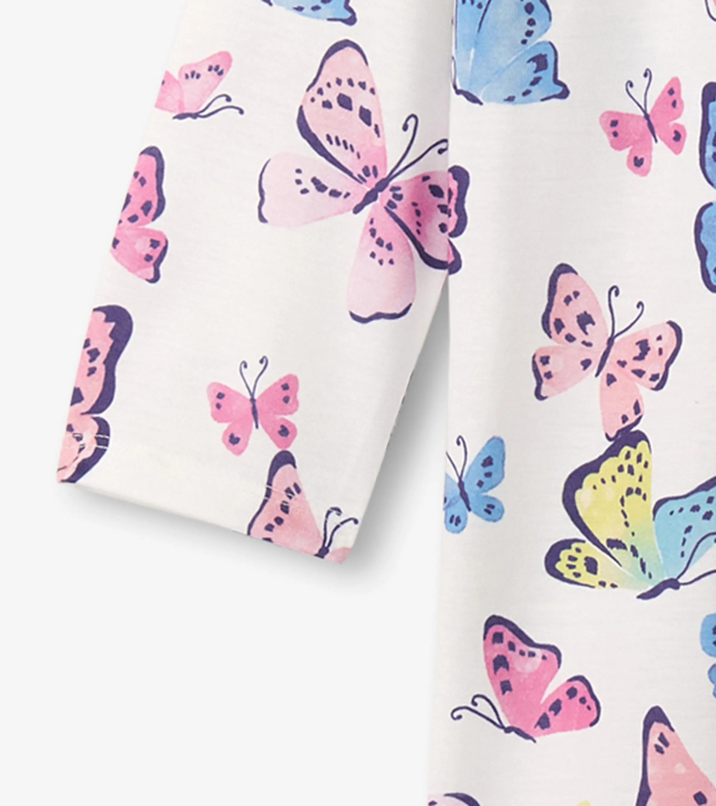 Girls Big Butterflies Long Sleeve Nightgown -Hatley