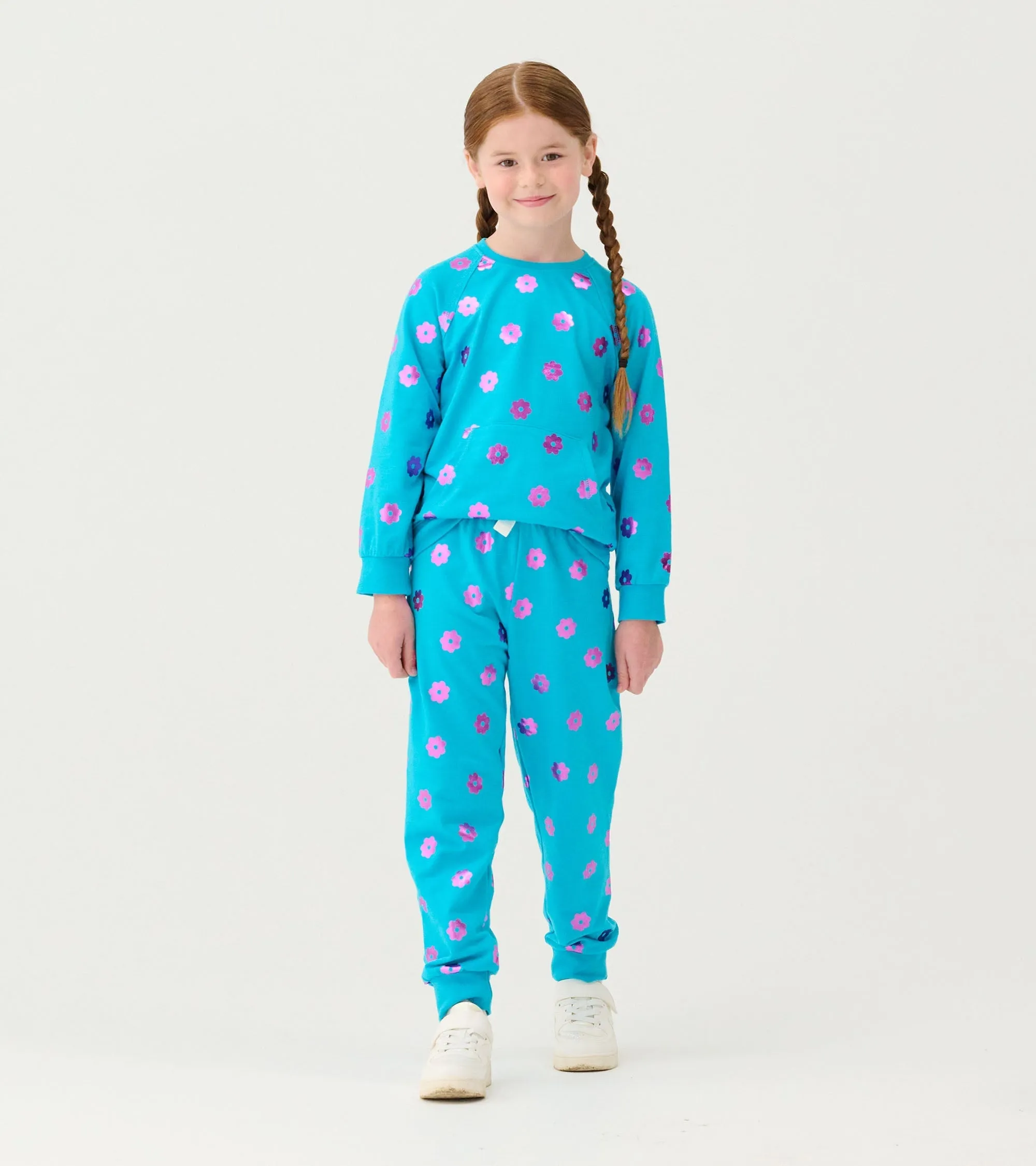 Girls Blossom Cuffed Track Pants -Hatley