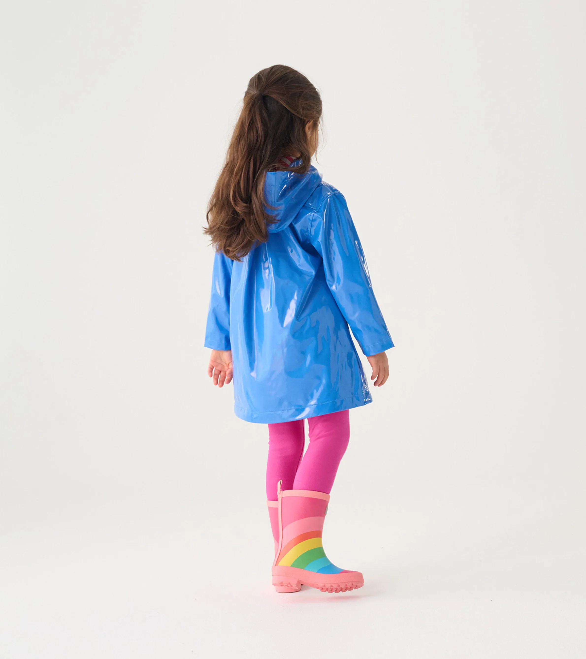 Girls Blue Glitter Swing Jacket -Hatley