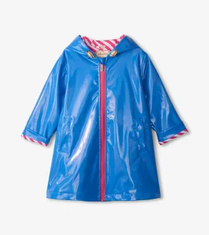 Girls Blue Glitter Swing Jacket -Hatley