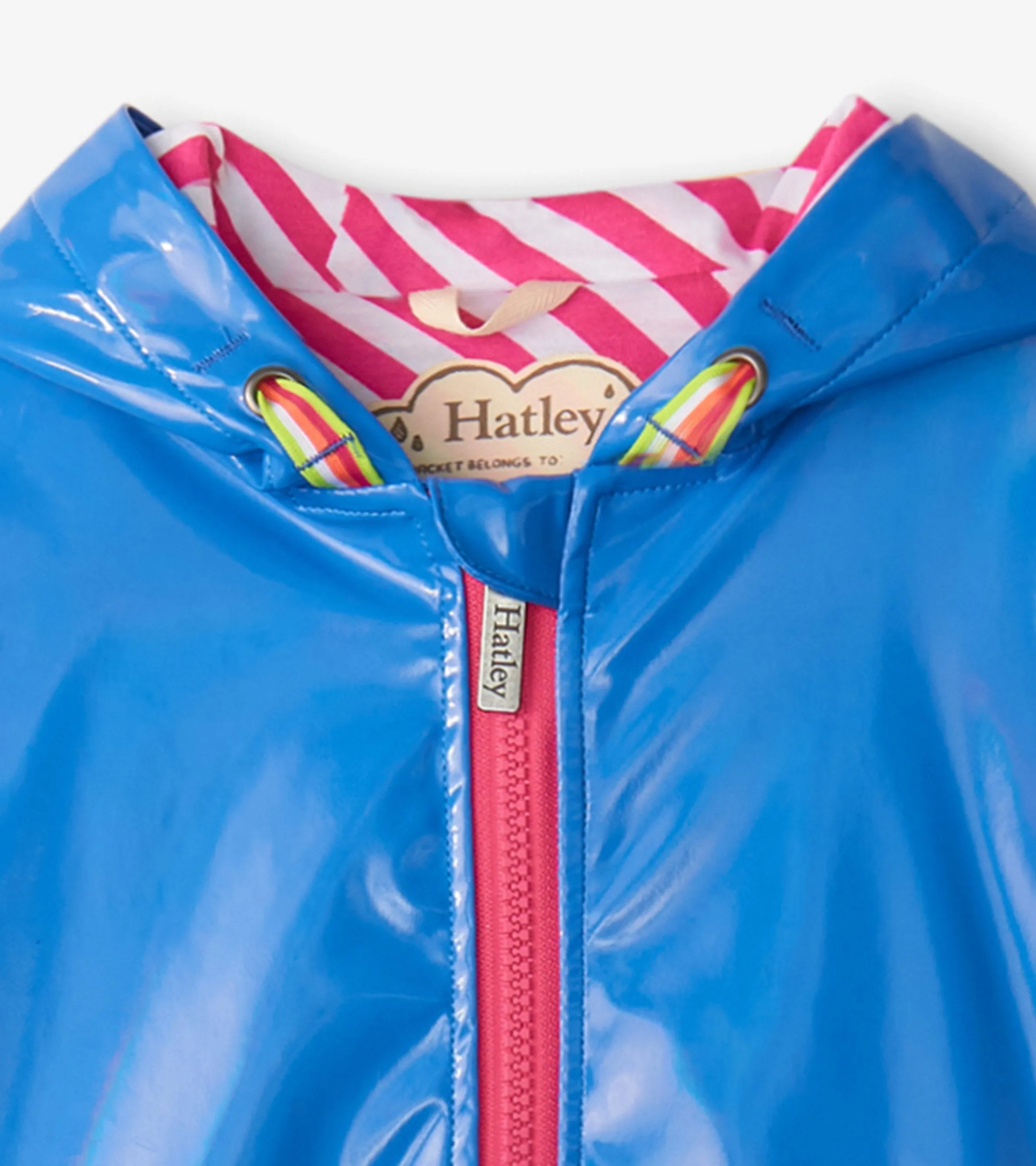 Girls Blue Glitter Swing Jacket -Hatley
