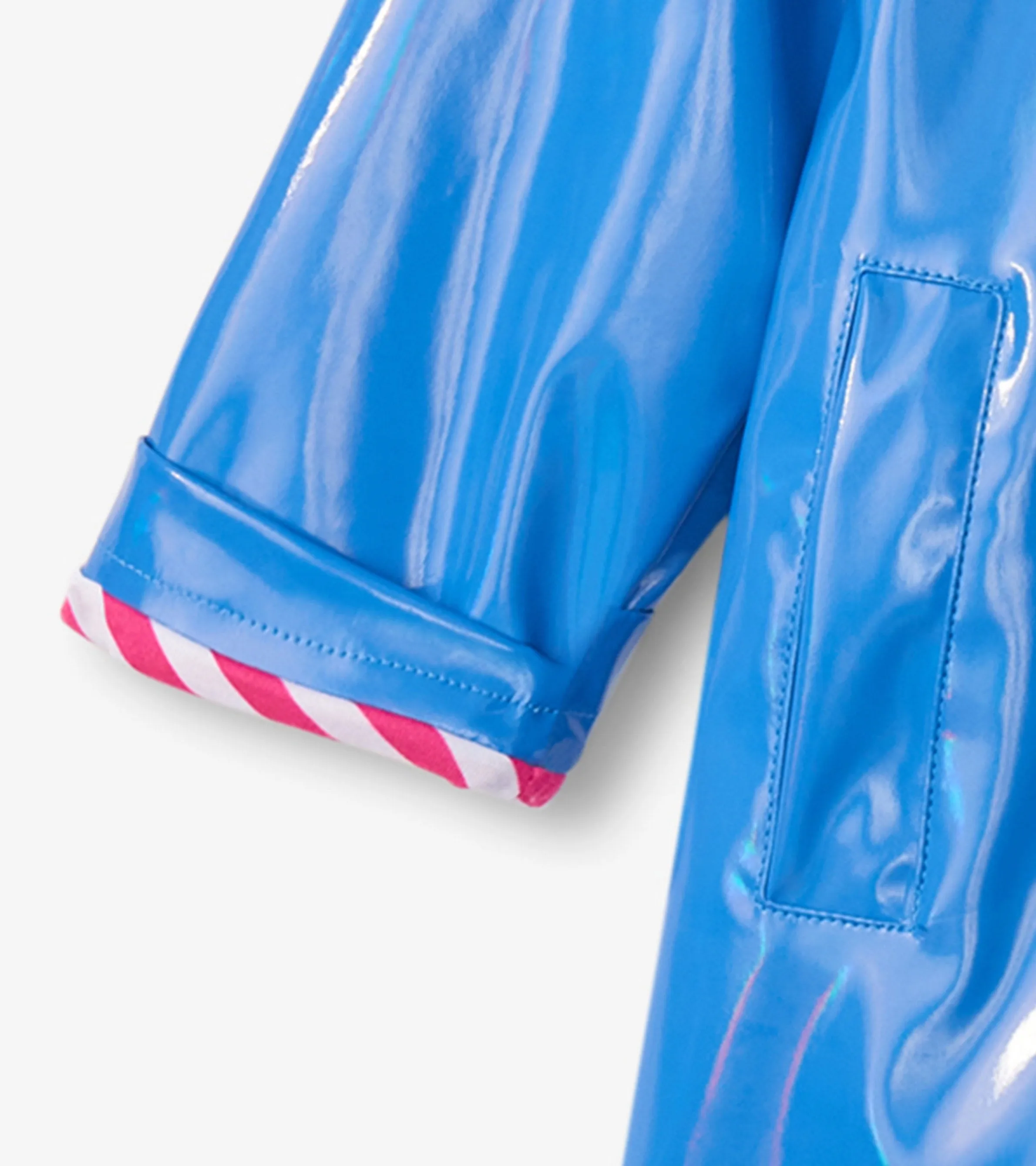 Girls Blue Glitter Swing Jacket -Hatley