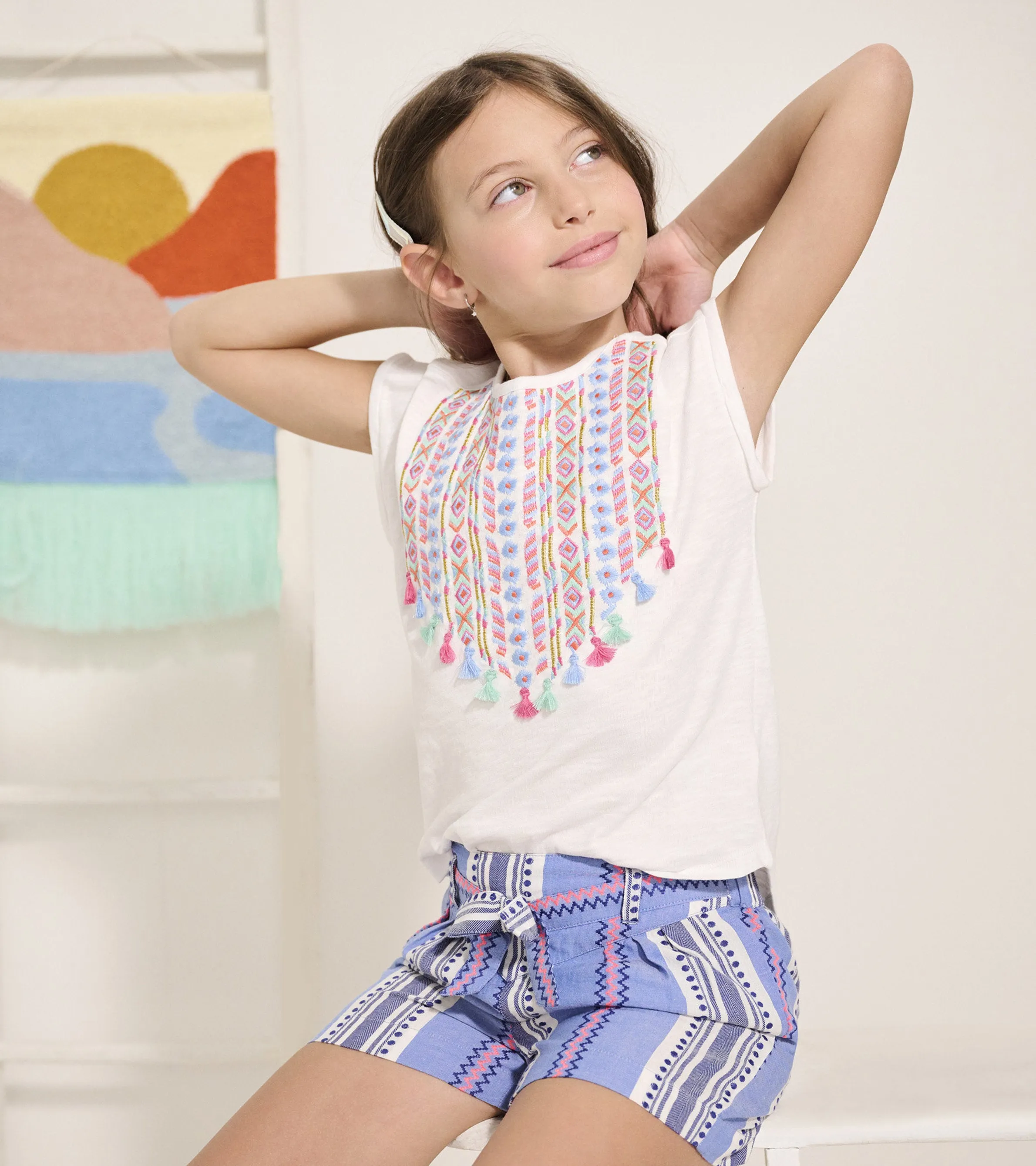 Girls Boho Relaxed Relaxed T-Shirt -Hatley