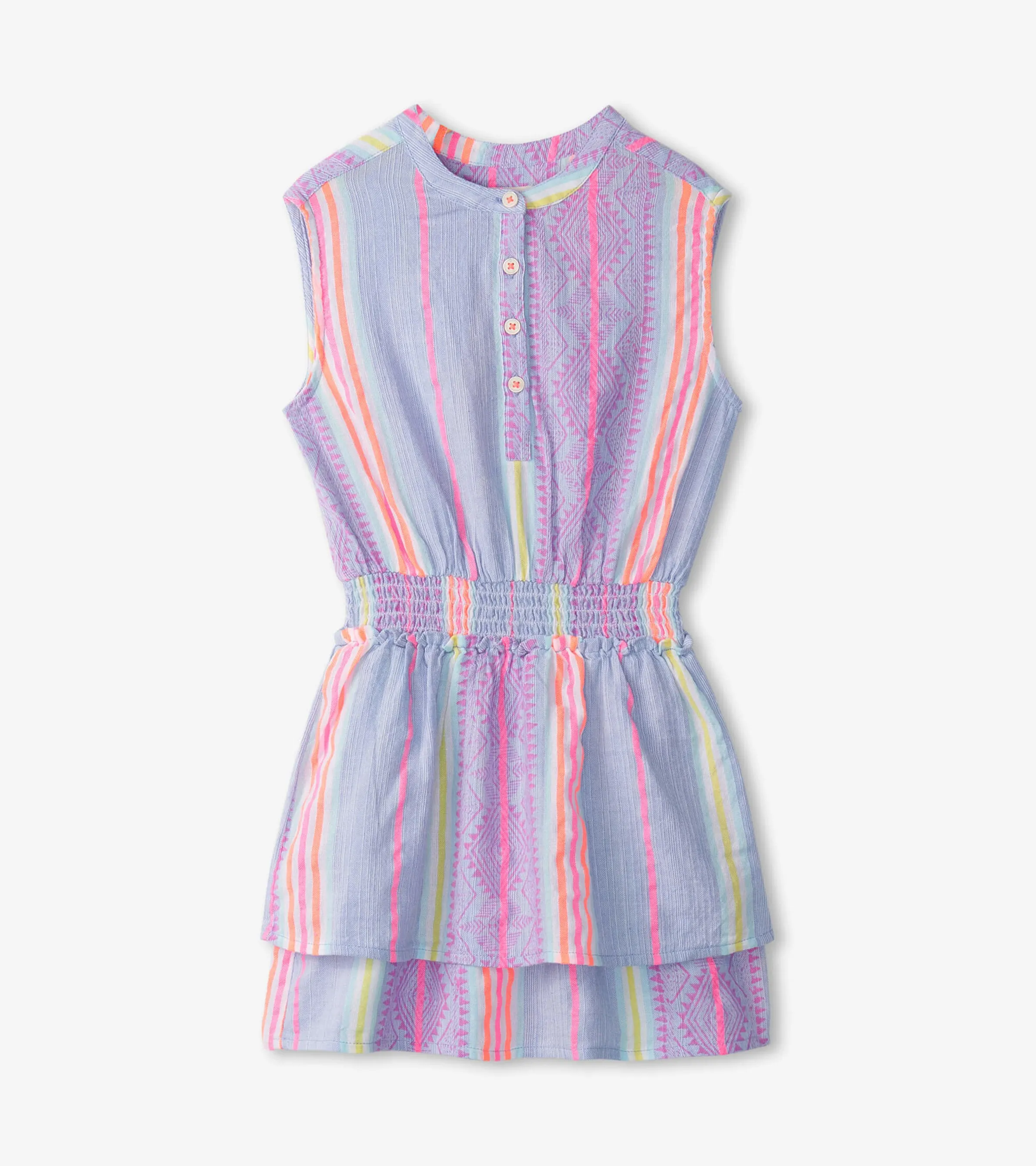 Girls Boho Summer Smocked Waist Dress -Hatley
