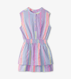 Girls Boho Summer Smocked Waist Dress -Hatley