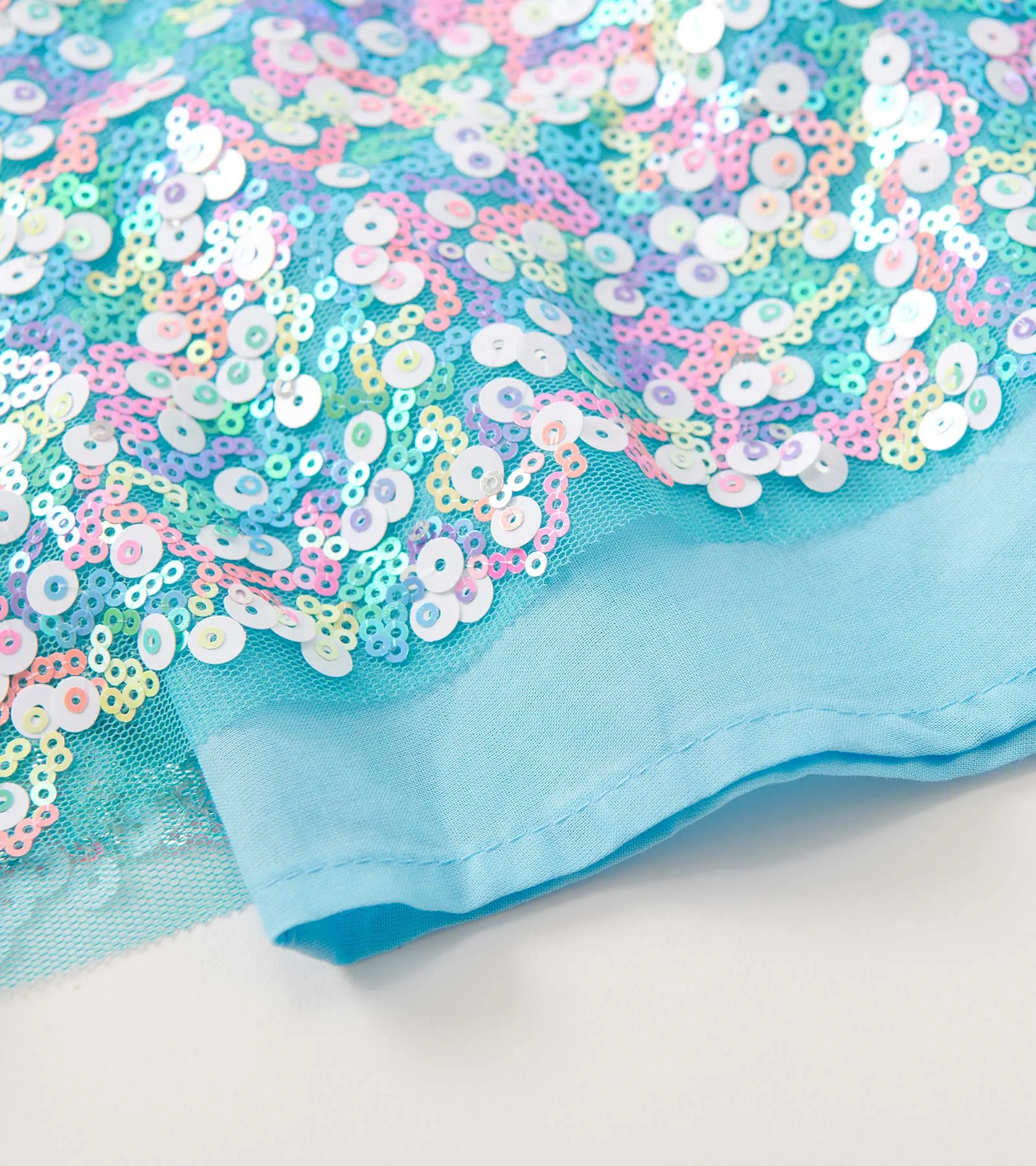 Girls Cami Lace Fuzzy Mixed Sequin Skirt Dress -Hatley