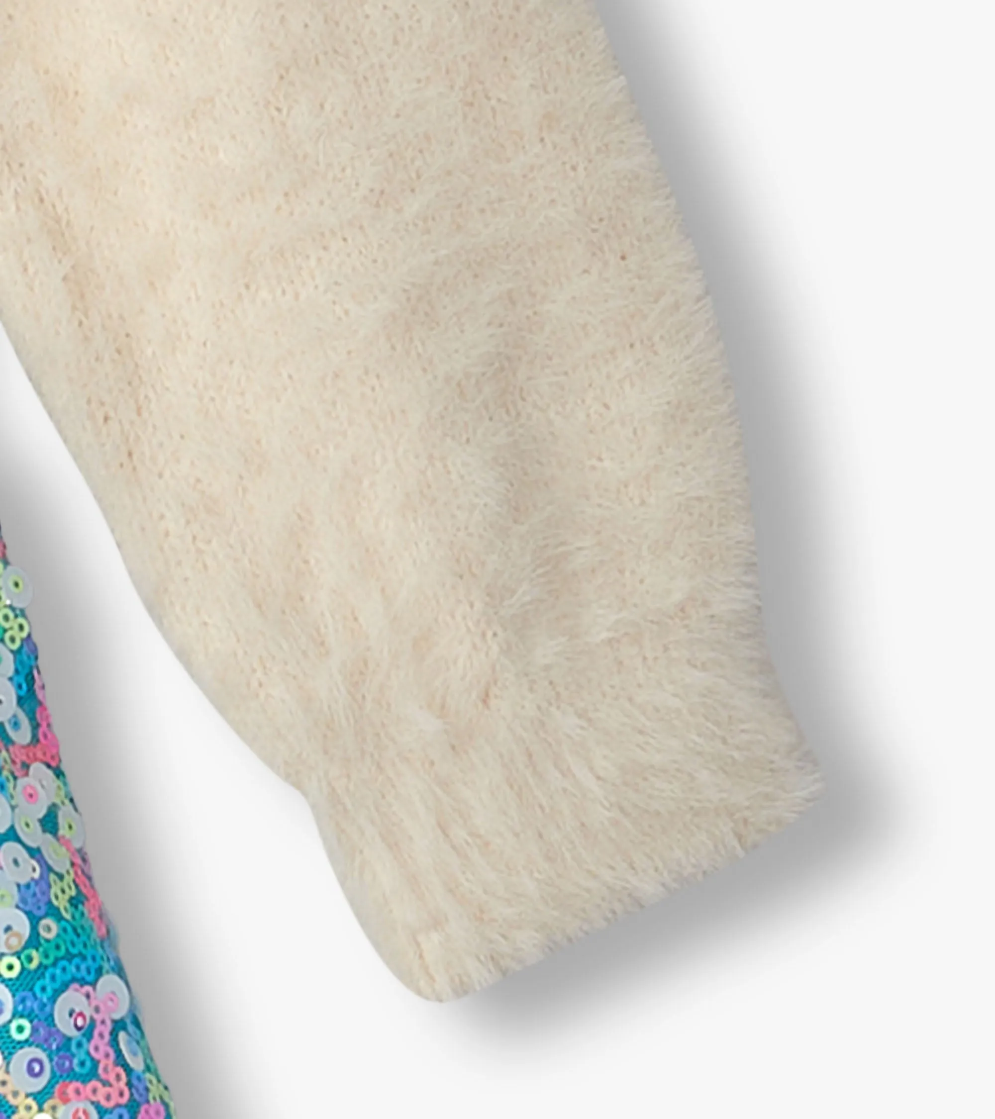 Girls Cami Lace Fuzzy Mixed Sequin Skirt Dress -Hatley