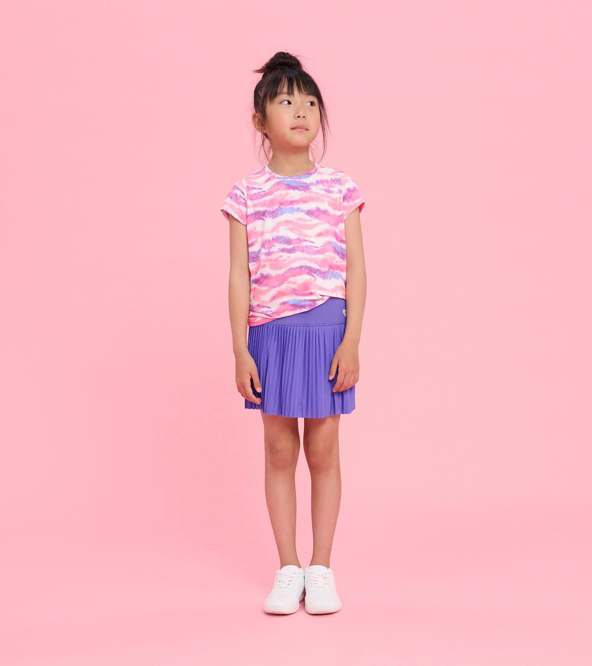 Girls Candy Ombre Mesh Trim T-Shirt -Hatley