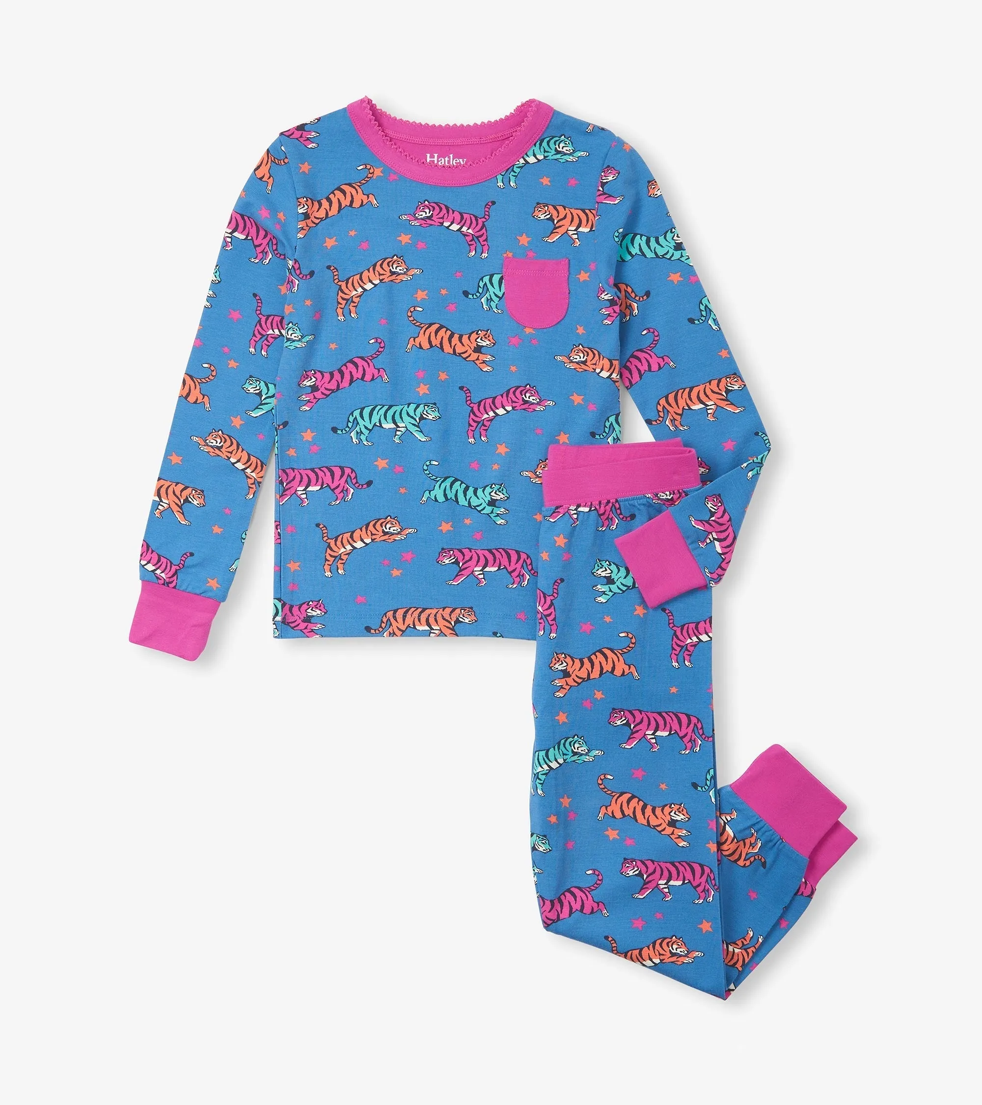 Girls Celestial Tigers Bamboo Pajama Set -Hatley