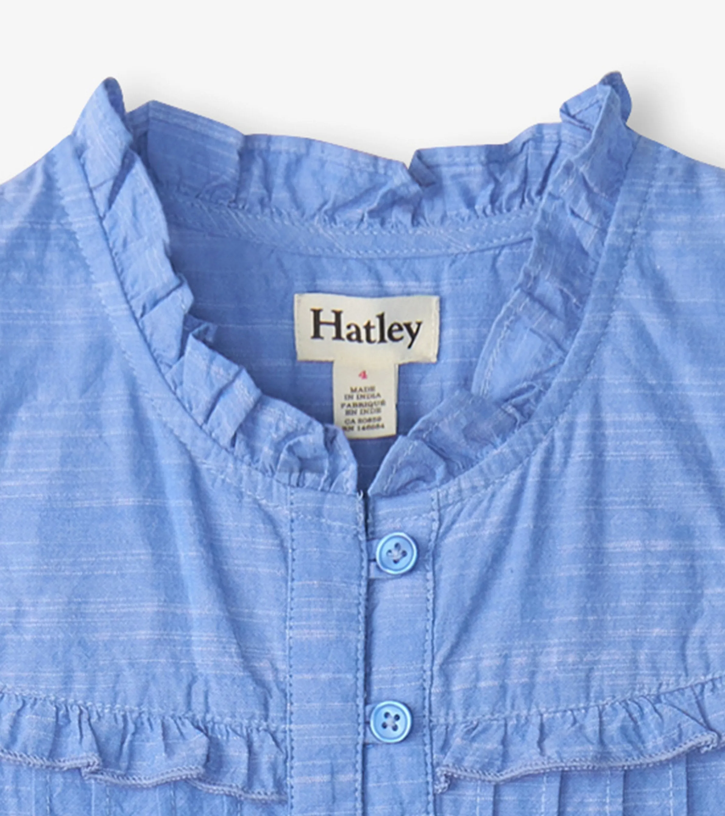 Girls Chambray Pintuck Dress -Hatley