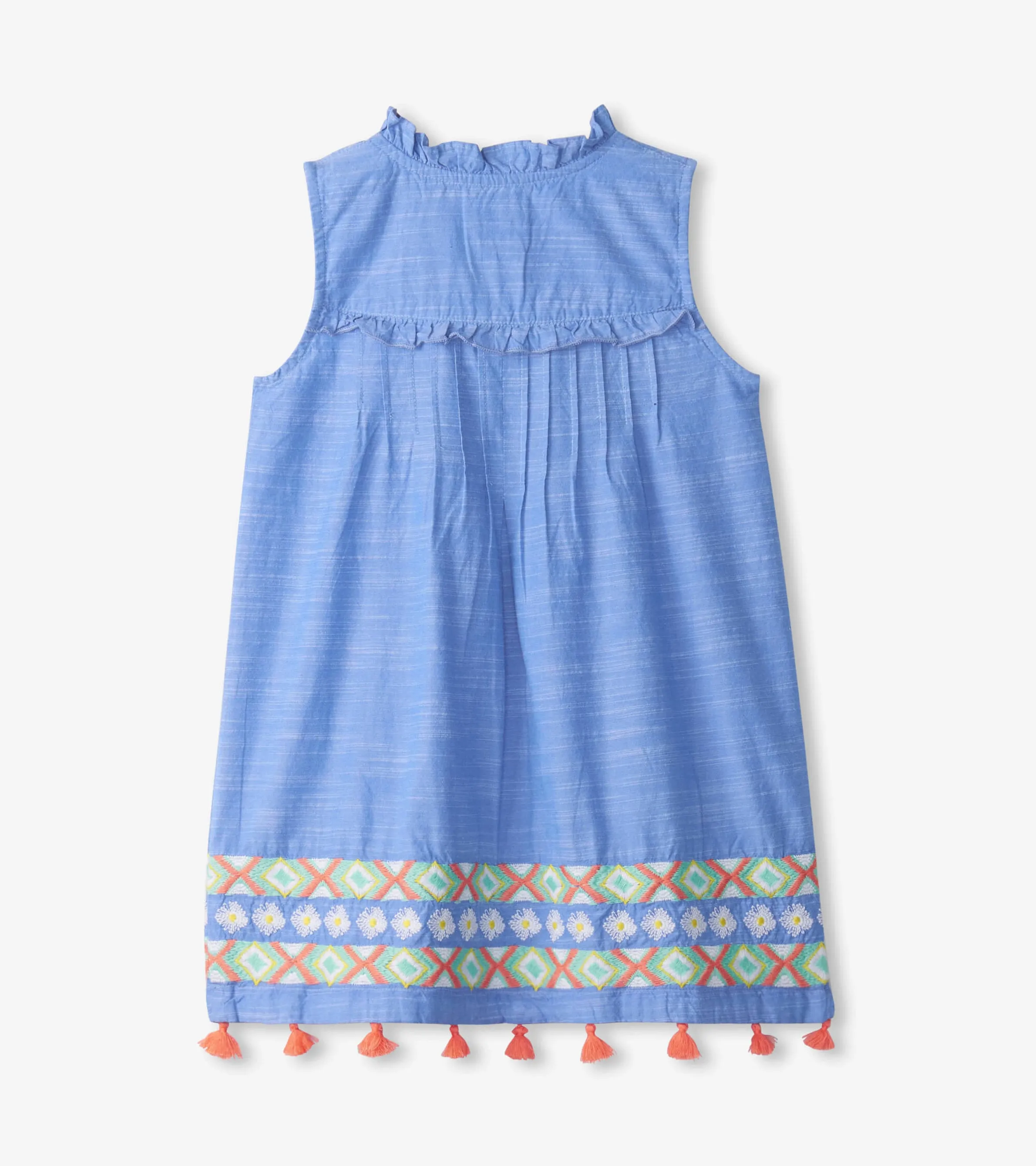 Girls Chambray Pintuck Dress -Hatley