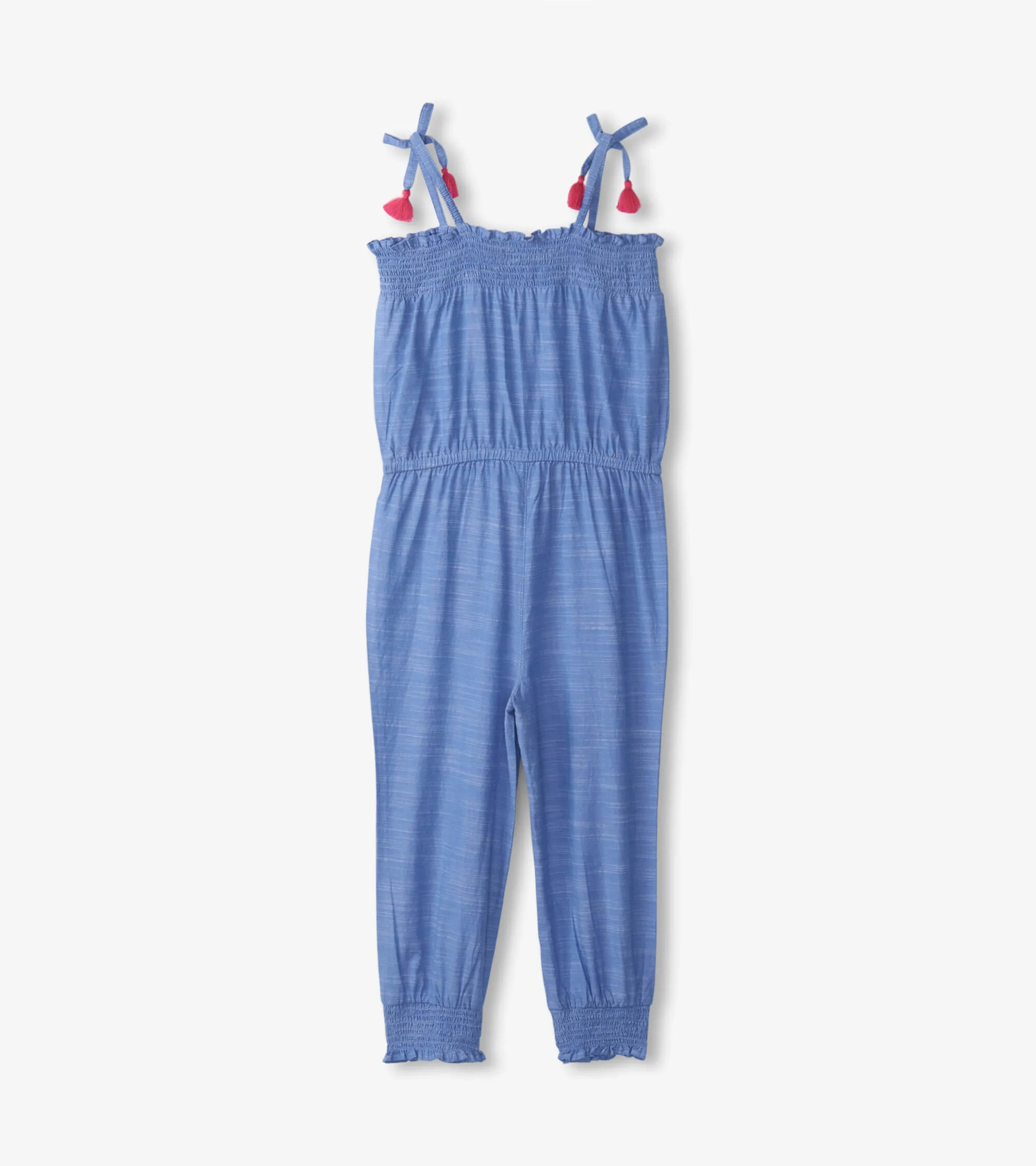 Girls Chambray Smocked Jumpsuit -Hatley