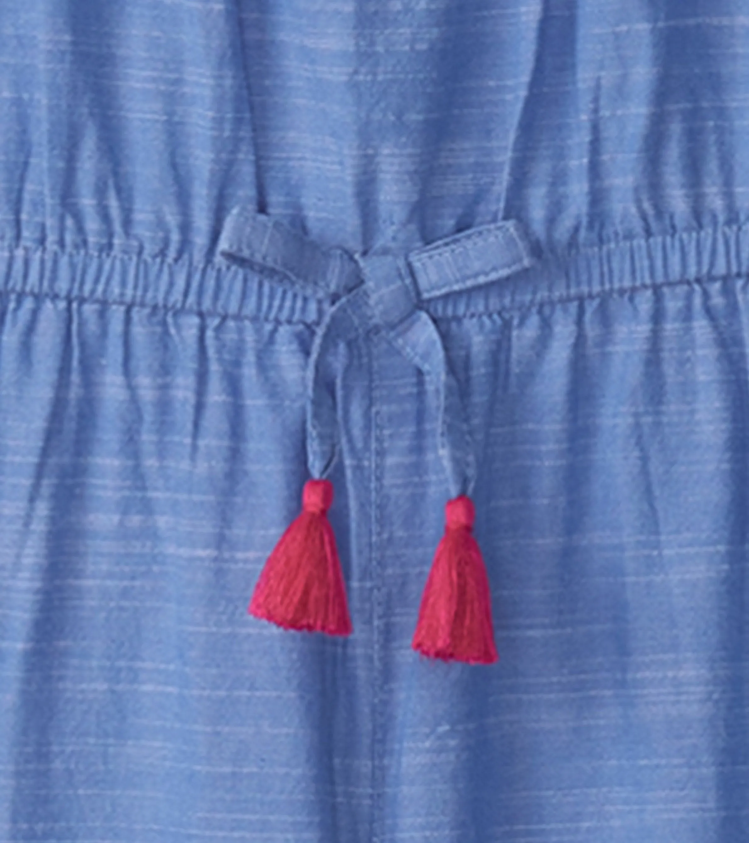 Girls Chambray Smocked Jumpsuit -Hatley