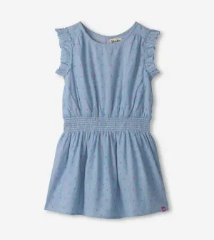 Girls Chambray Woven Play Dress -Hatley