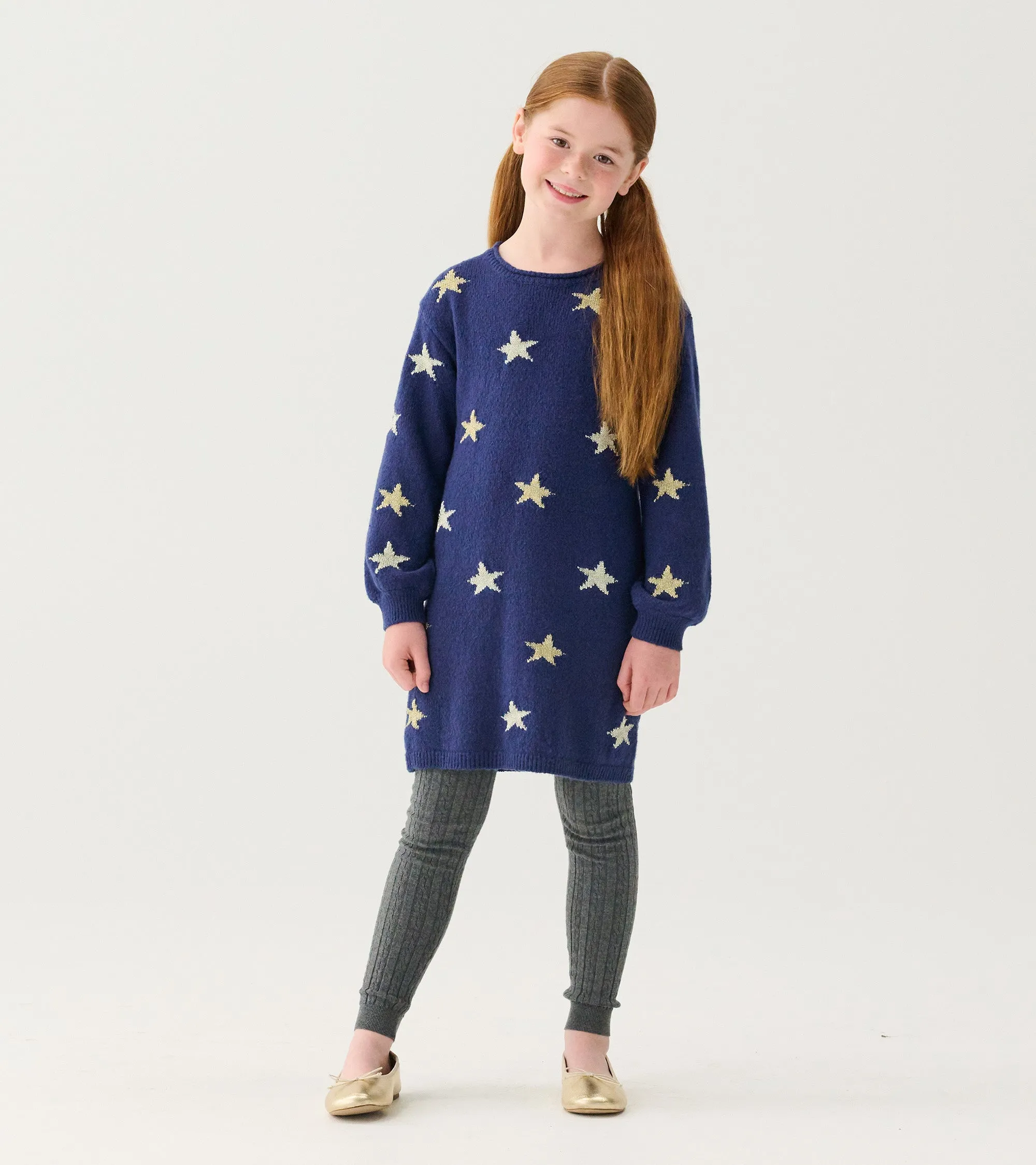 Girls Charcoal Cable Knit Tights -Hatley