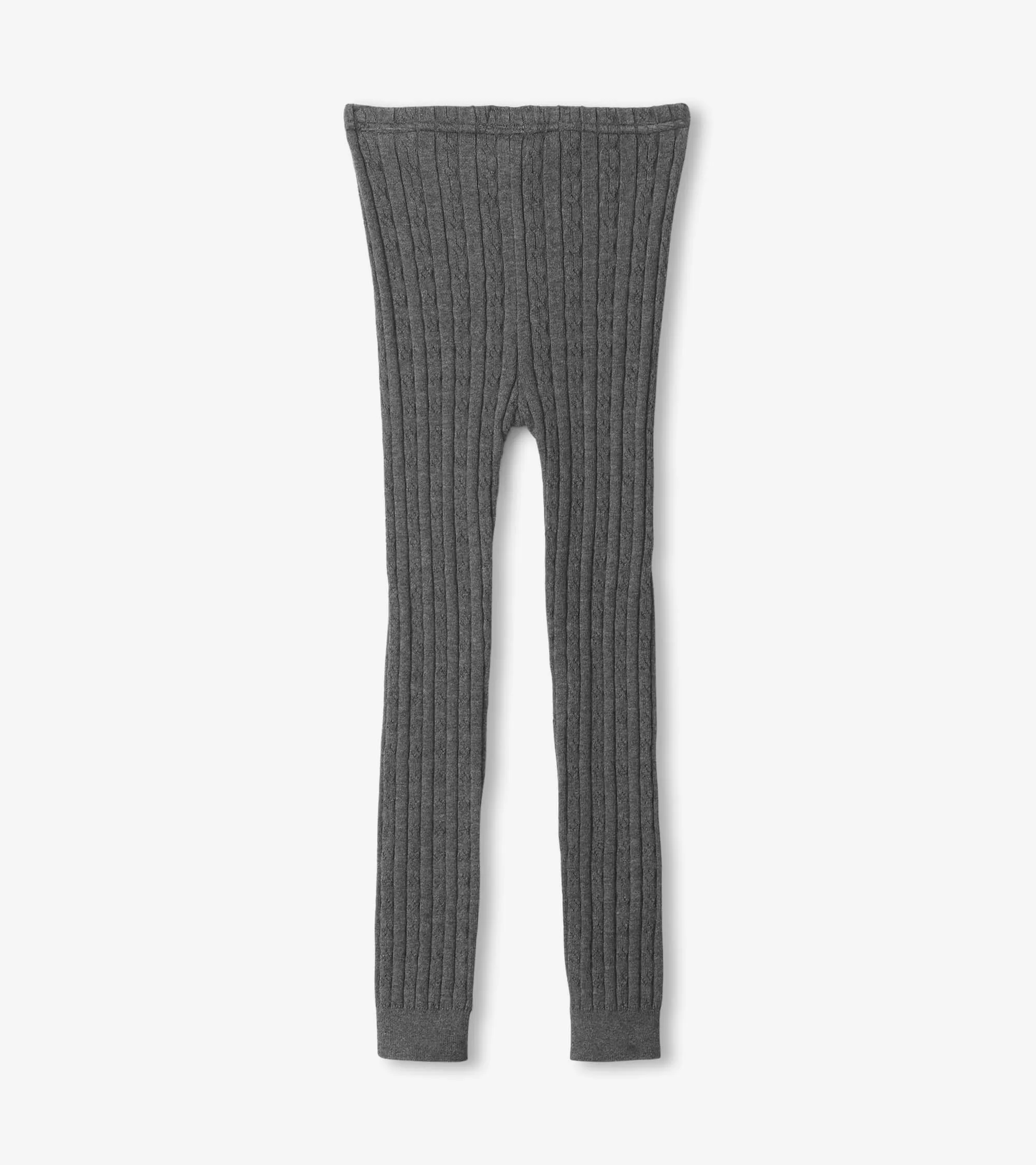 Girls Charcoal Cable Knit Tights -Hatley