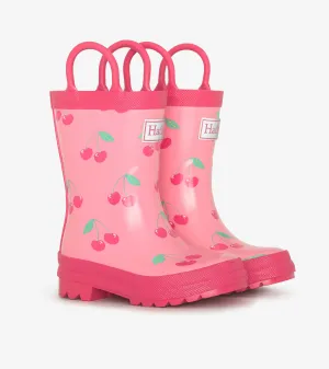 Girls Cherries Rain Boots with Handles -Hatley