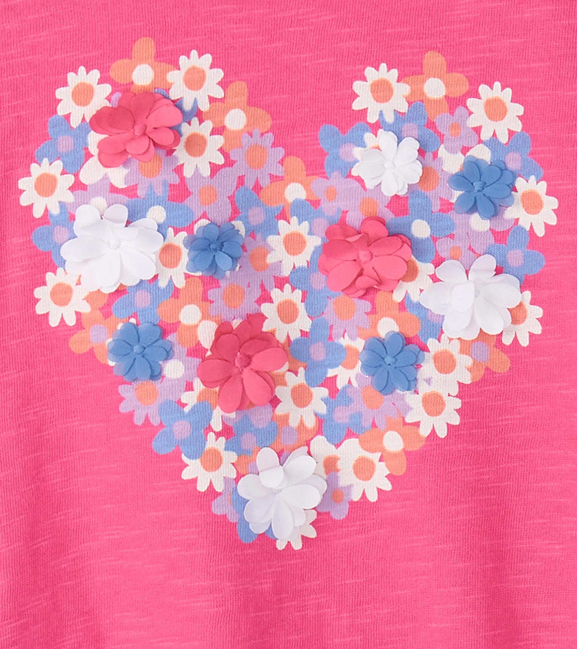 Girls Chiffon Heart Tie Front T-Shirt -Hatley