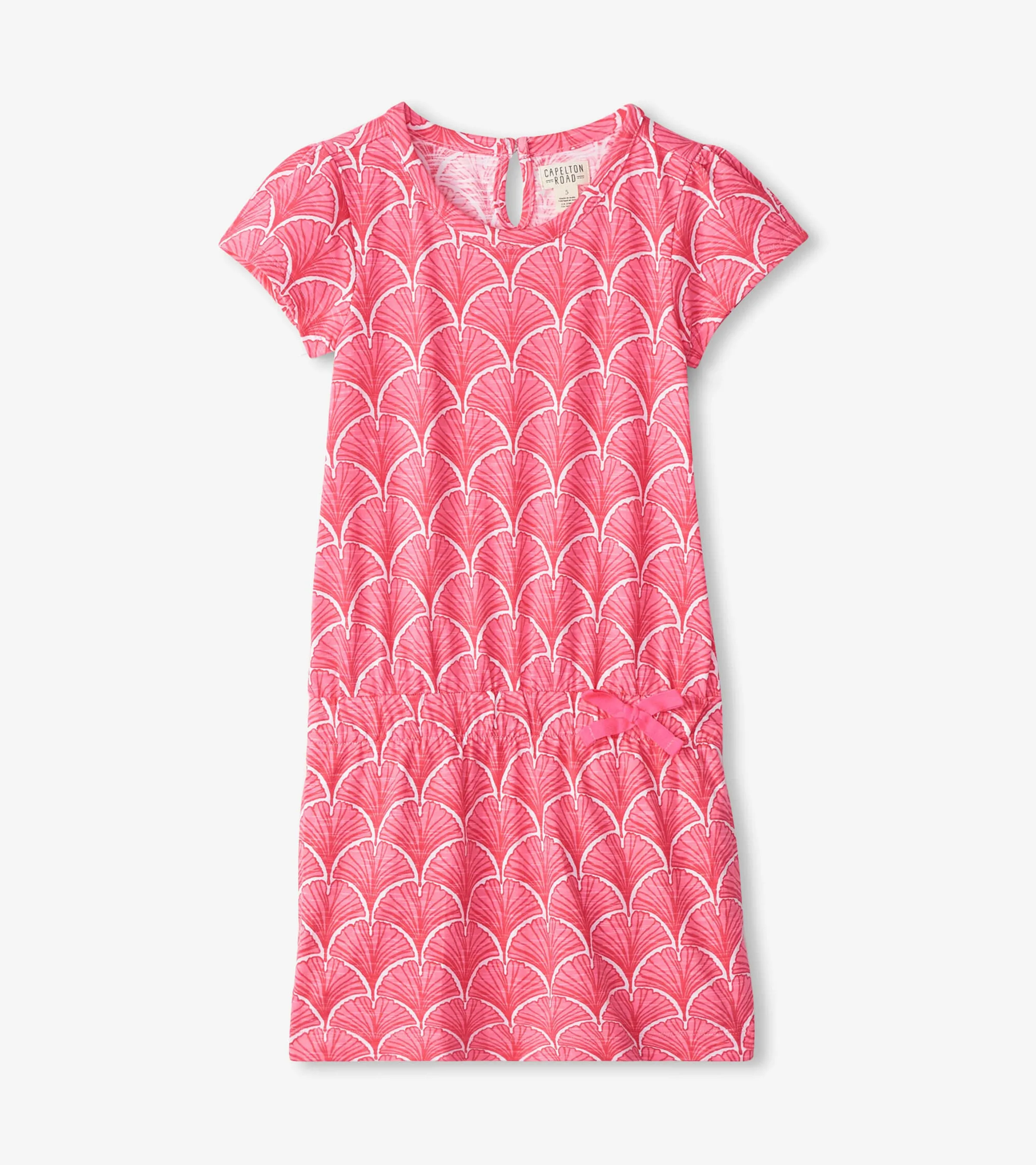 Girls Coral Fans T-Shirt Dress -Hatley