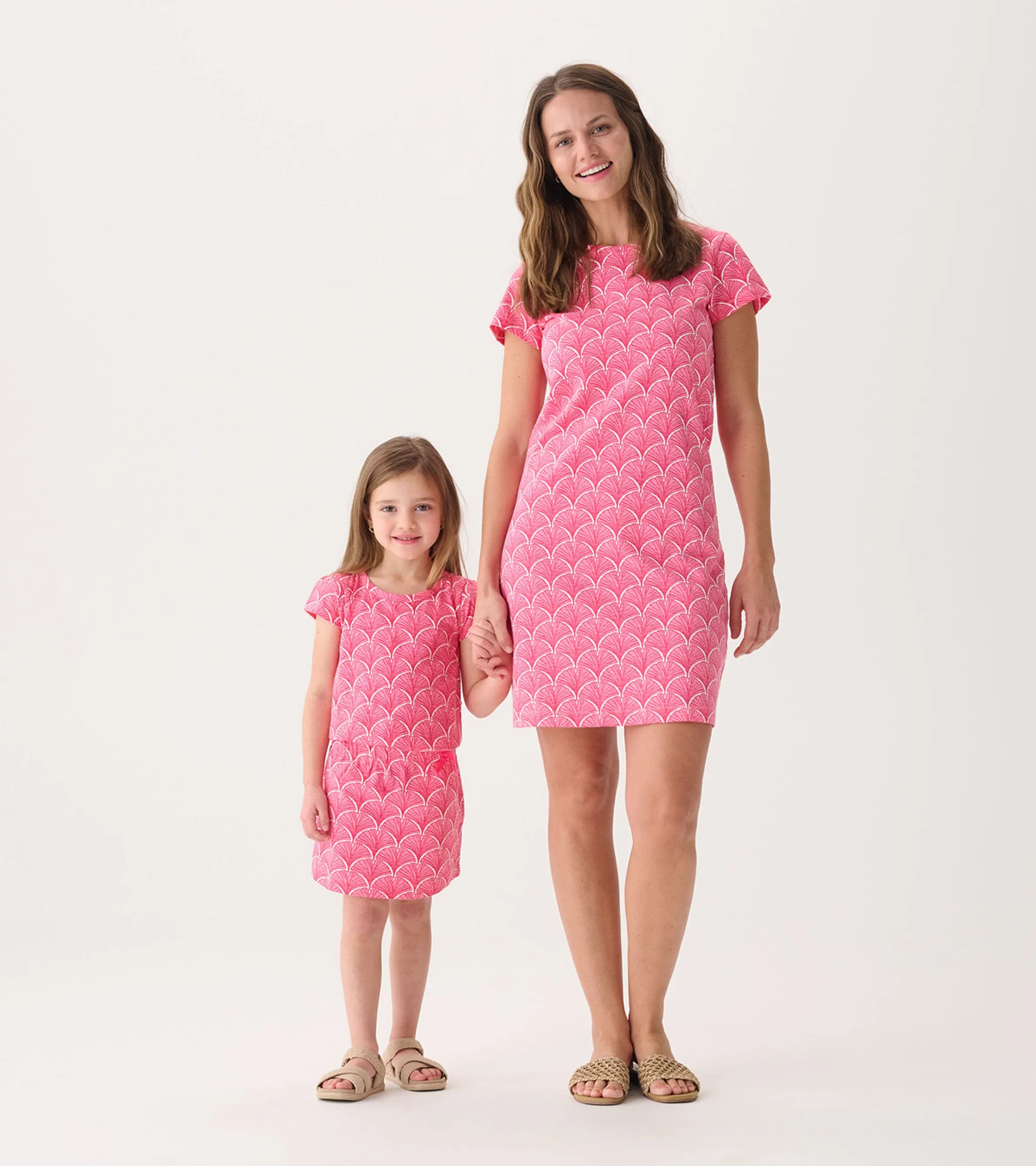 Girls Coral Fans T-Shirt Dress -Hatley