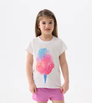 Girls Cotton Candy Graphic Tee -Hatley