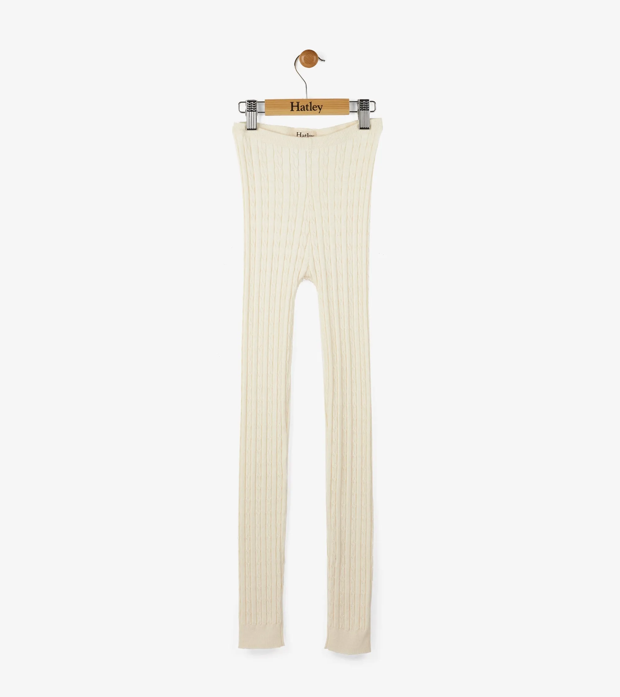Girls Cream Cable Knit Tights -Hatley