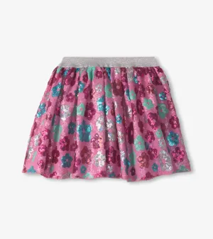 Girls Daisy Sequins Sequin Tulle Skirt -Hatley