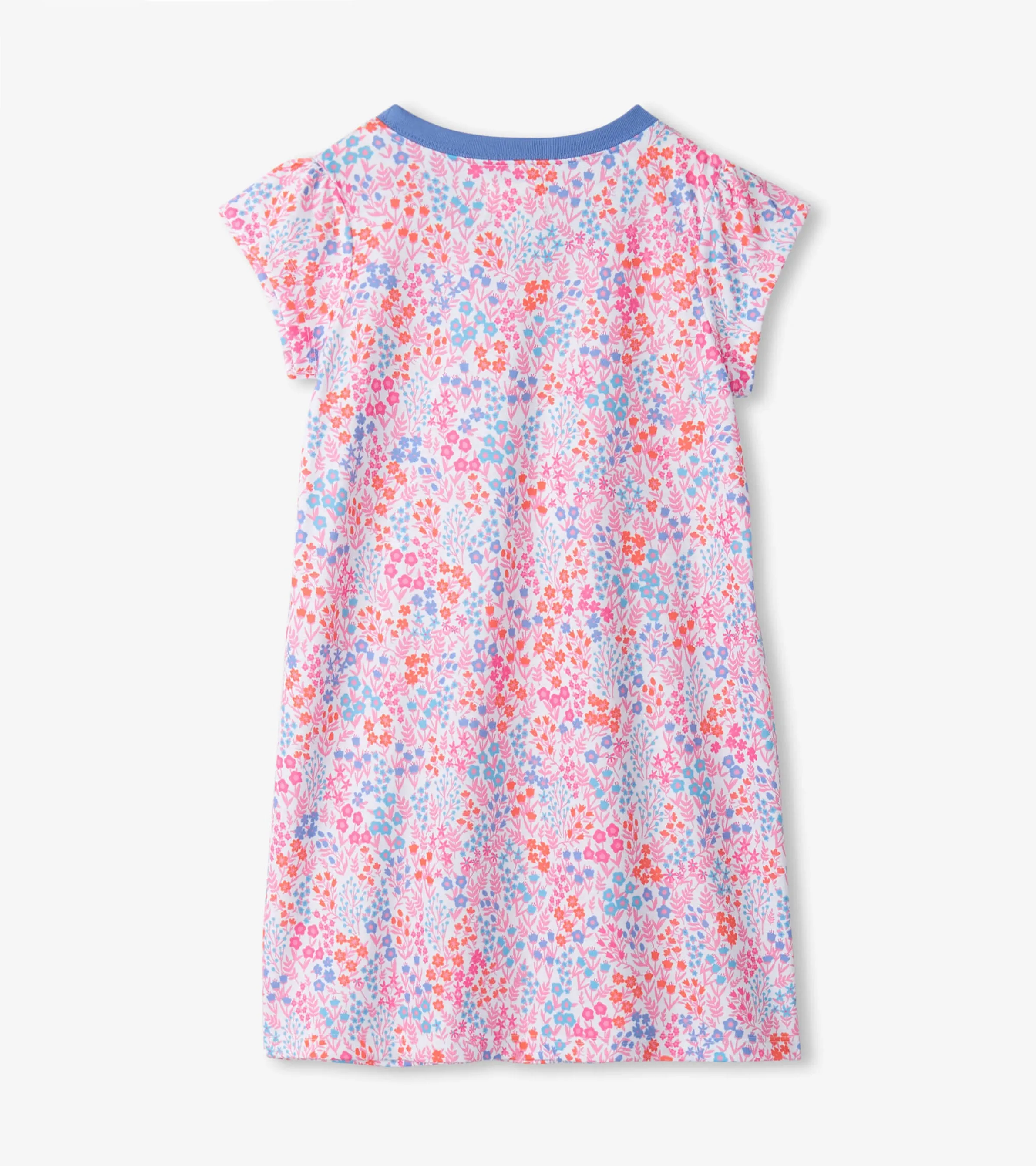 Girls Ditsy Floral Short Sleeve Nightgown -Hatley