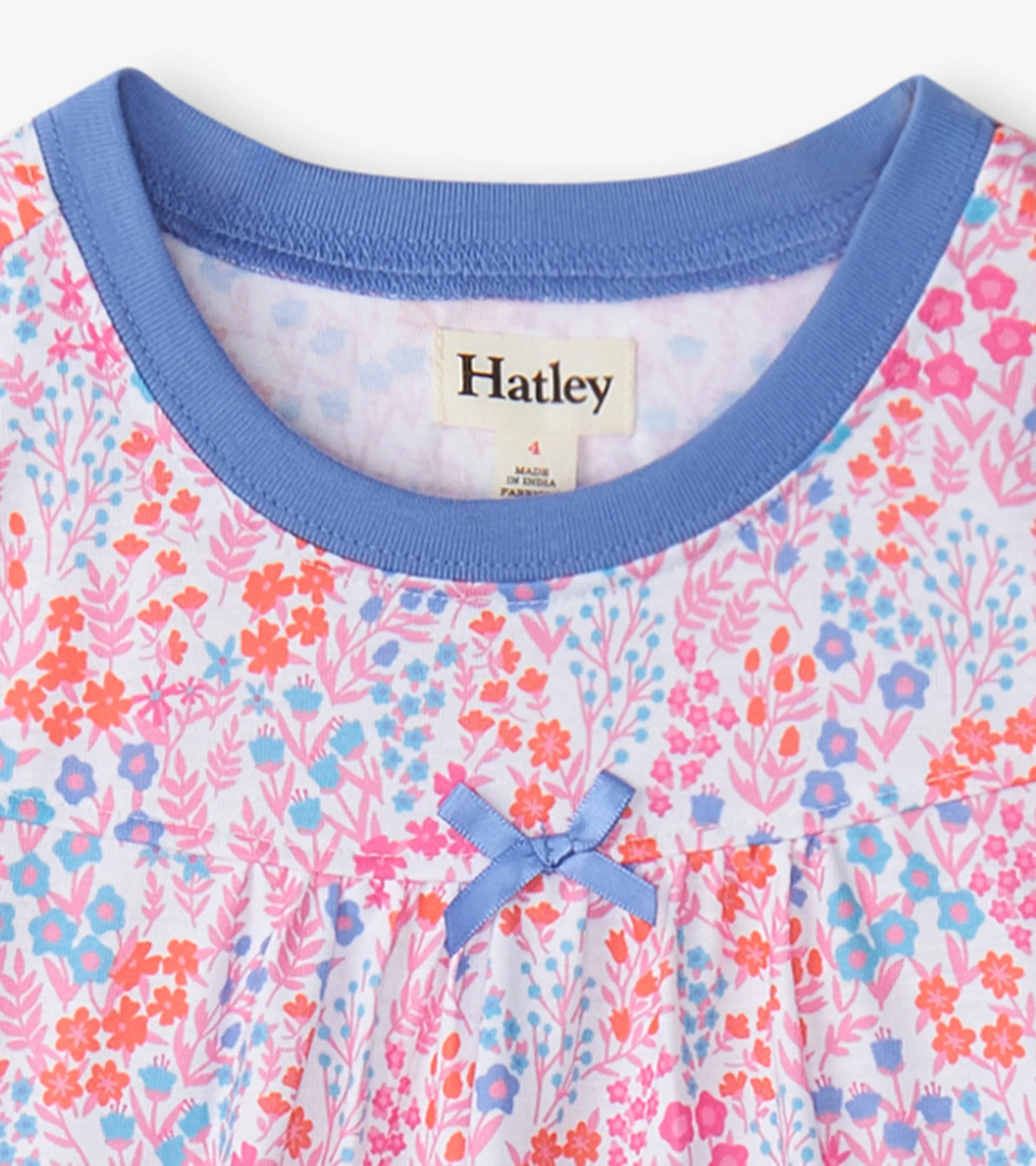 Girls Ditsy Floral Short Sleeve Nightgown -Hatley