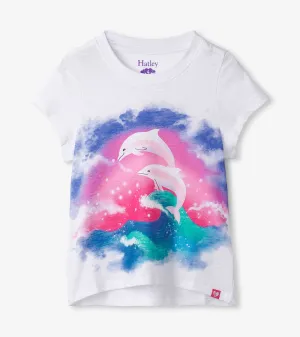 Girls Dreamy Dolphins Graphic Tee -Hatley