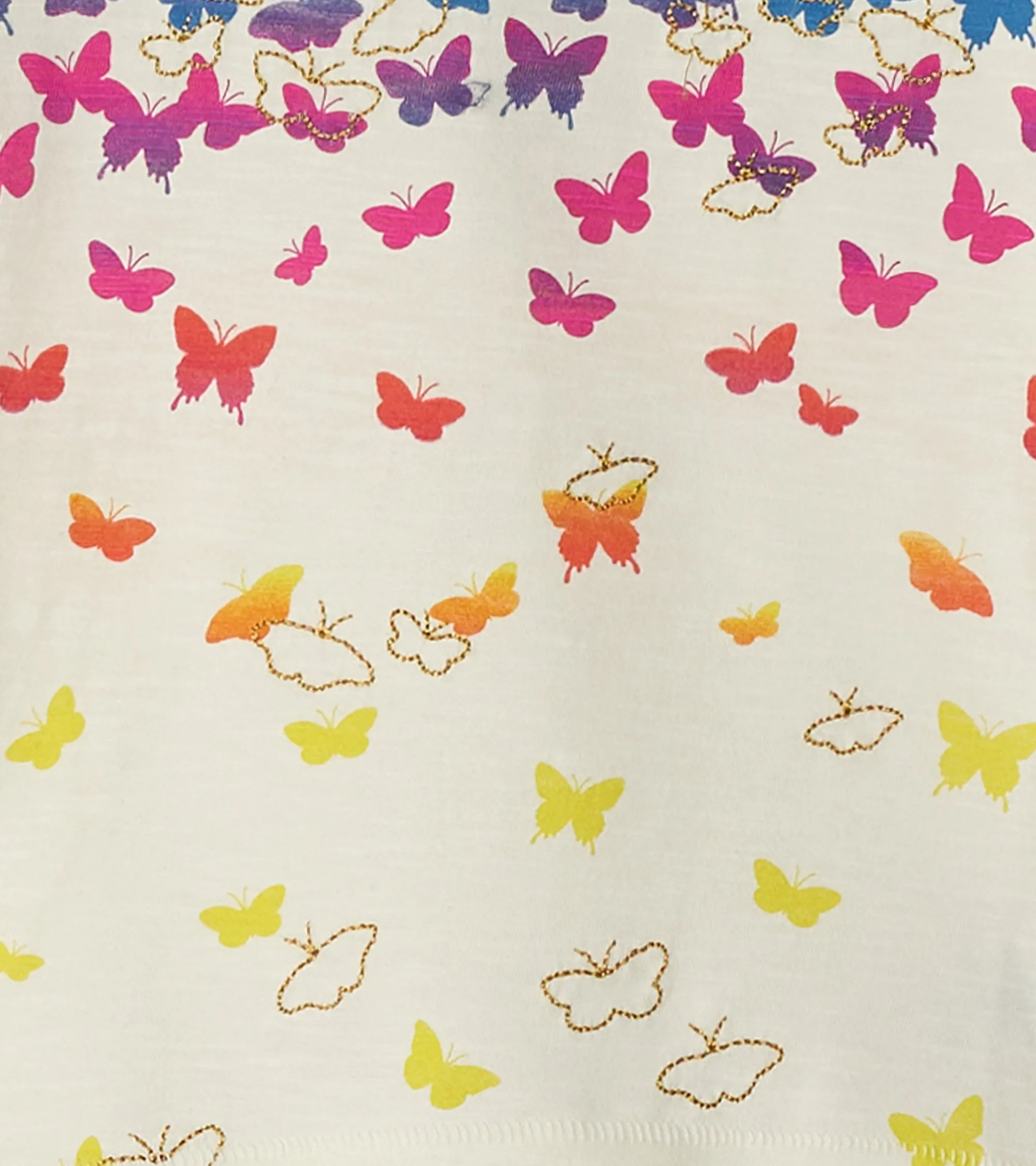Girls Falling Butterflies Long Sleeve Graphic Tee -Hatley