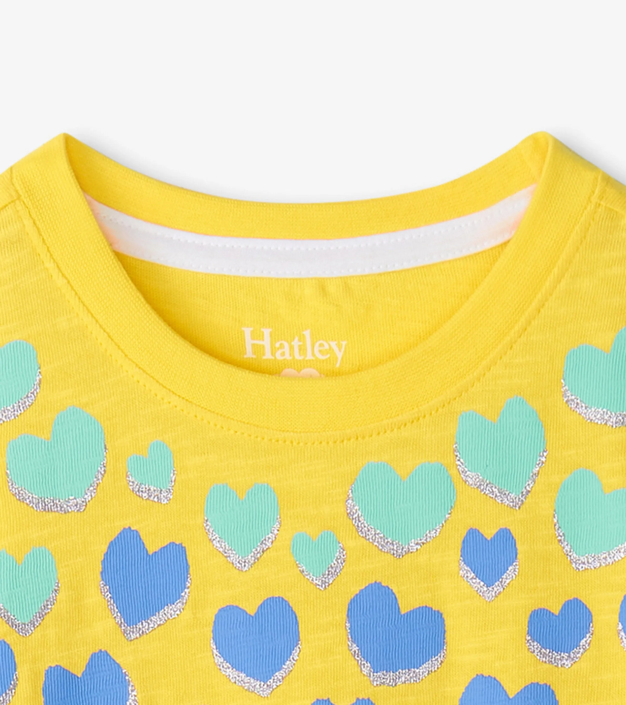 Girls Falling Hearts Graphic Tee -Hatley