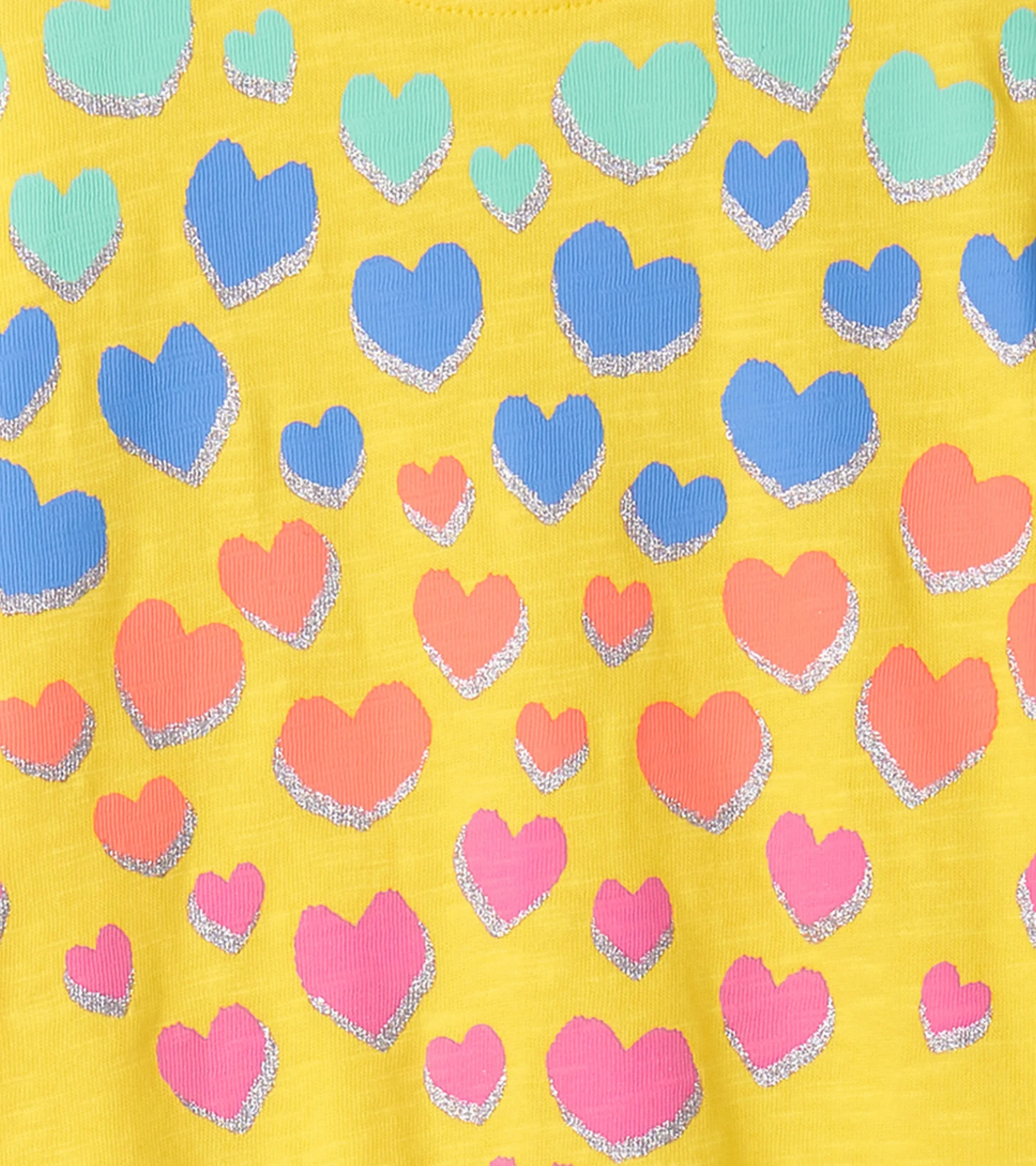 Girls Falling Hearts Graphic Tee -Hatley