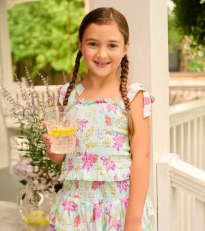 Girls Floral Smocked Angel Dress -Hatley