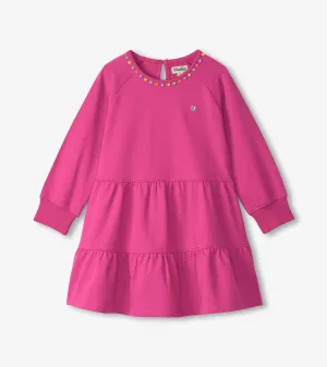 Girls Flowers Gathered Tiered Dress -Hatley