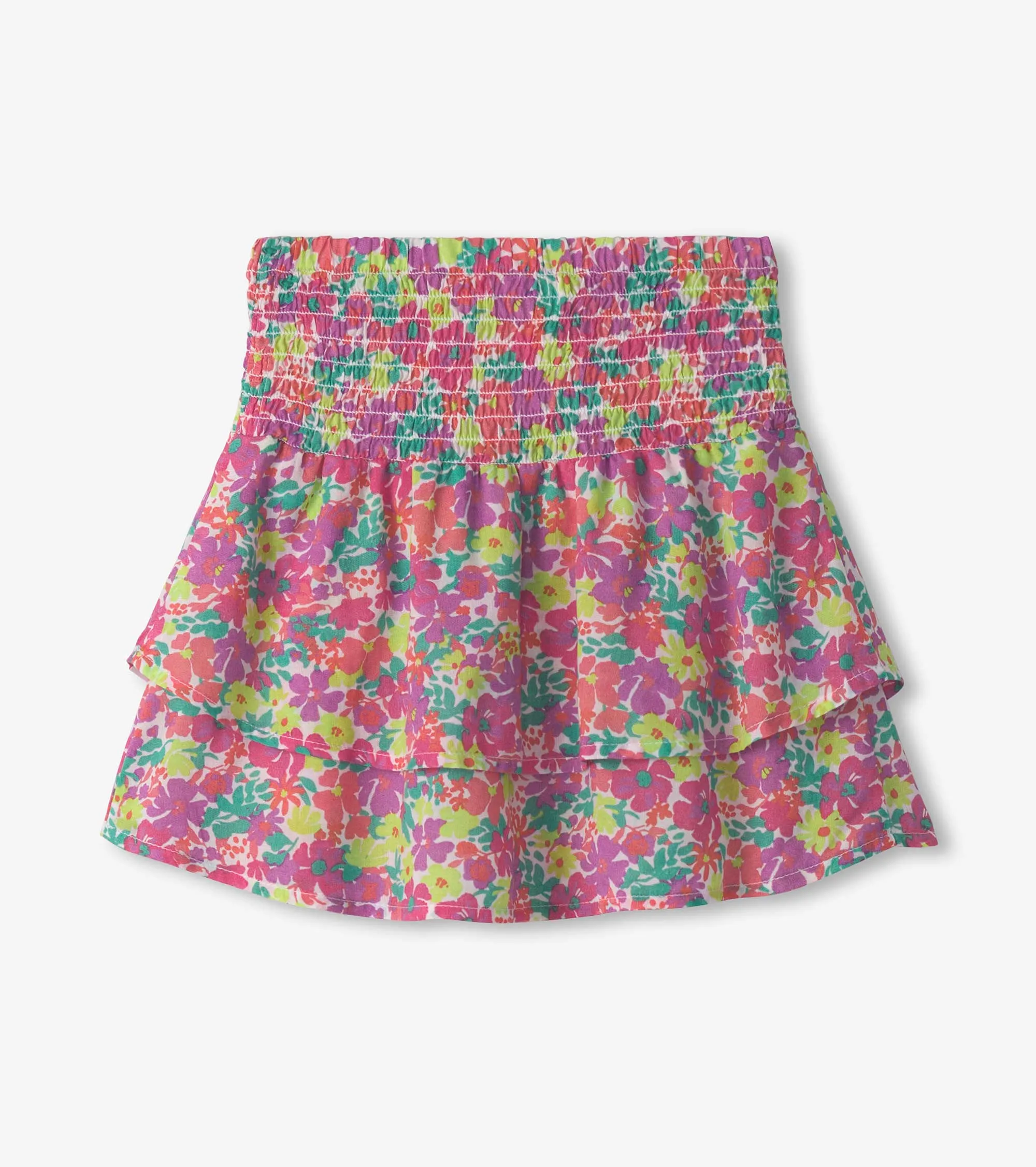 Girls Fresh Flowers Smocked Skirt -Hatley