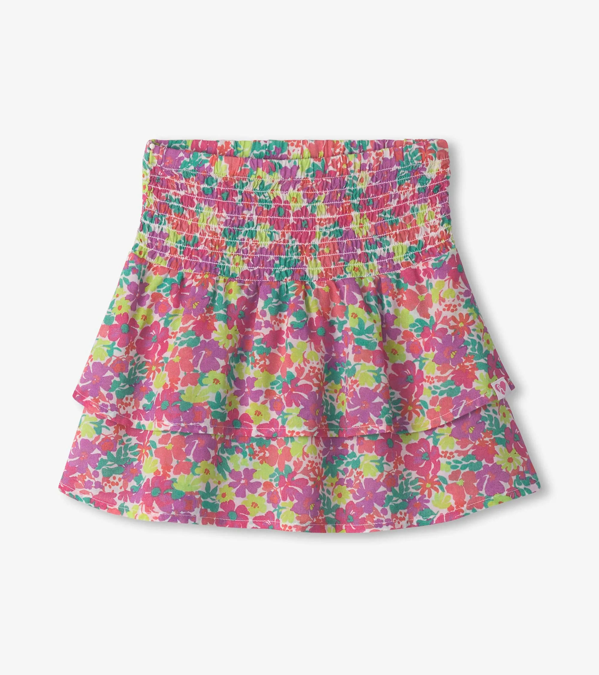 Girls Fresh Flowers Smocked Skirt -Hatley