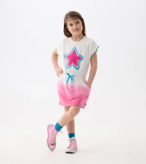 Girls Fuchsia Ombre Pull-On Dress -Hatley