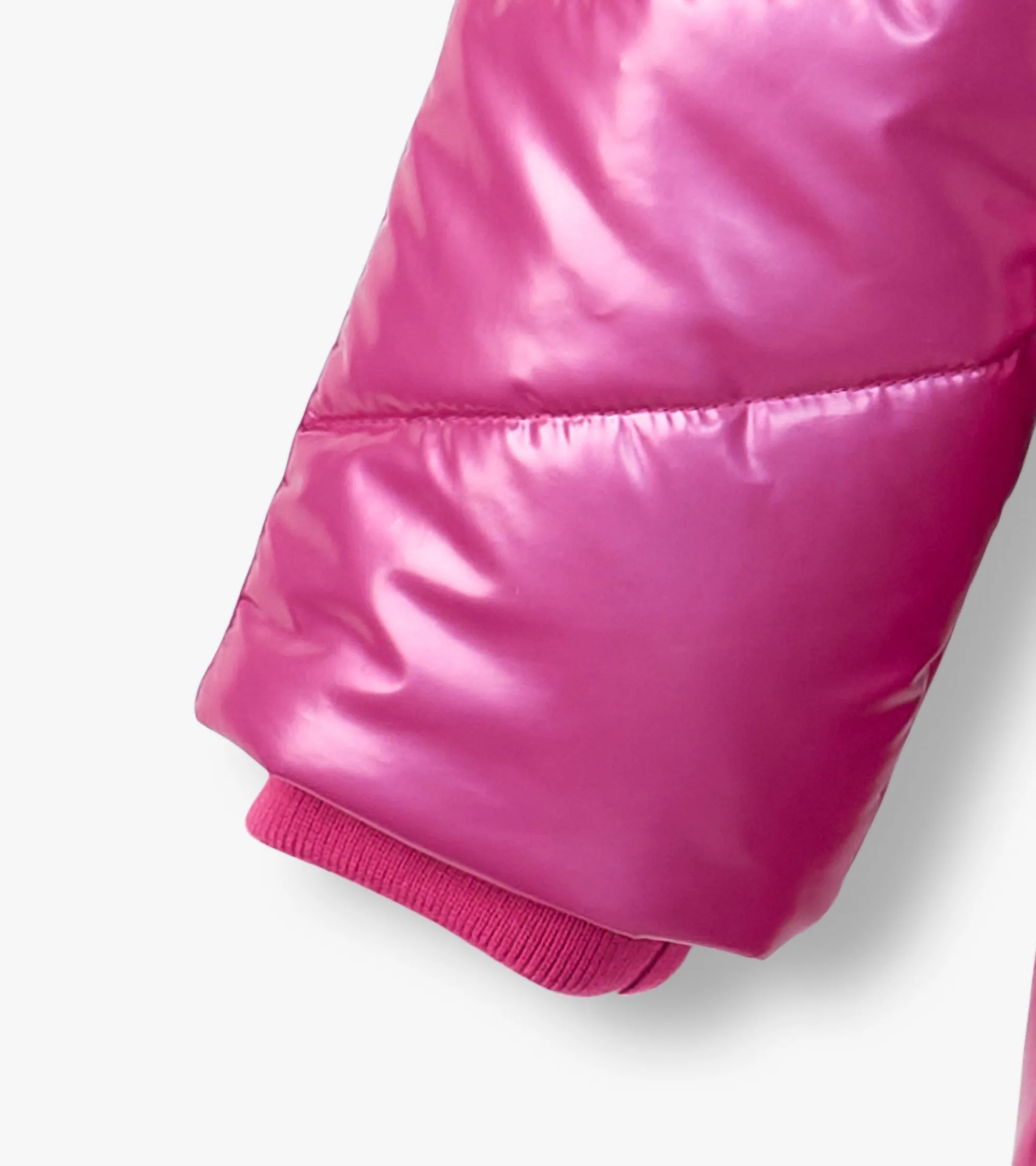 Girls Fuschia Star Puffer Jacket -Hatley