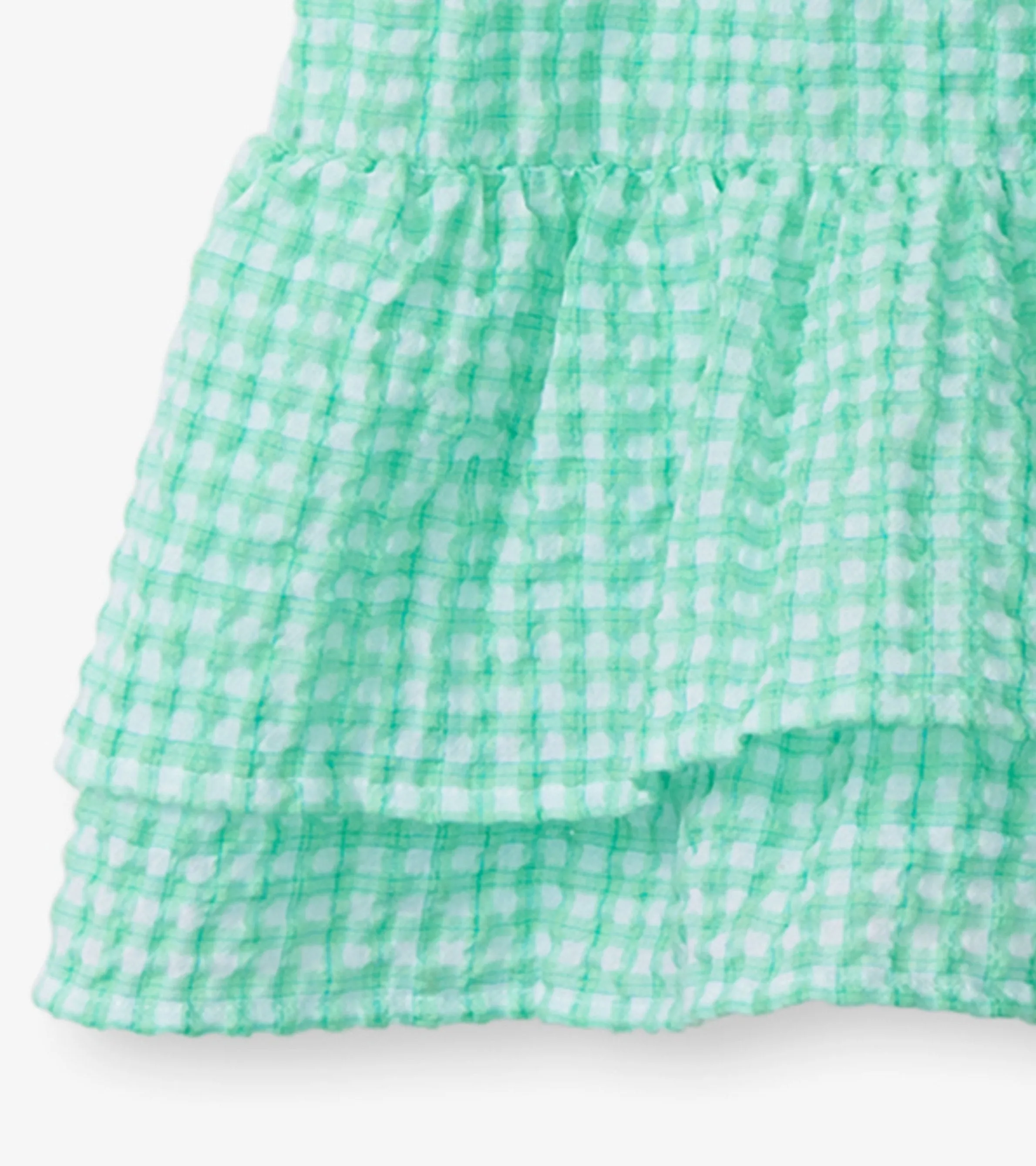 Girls Gingham Seersucker Smocked Dress -Hatley
