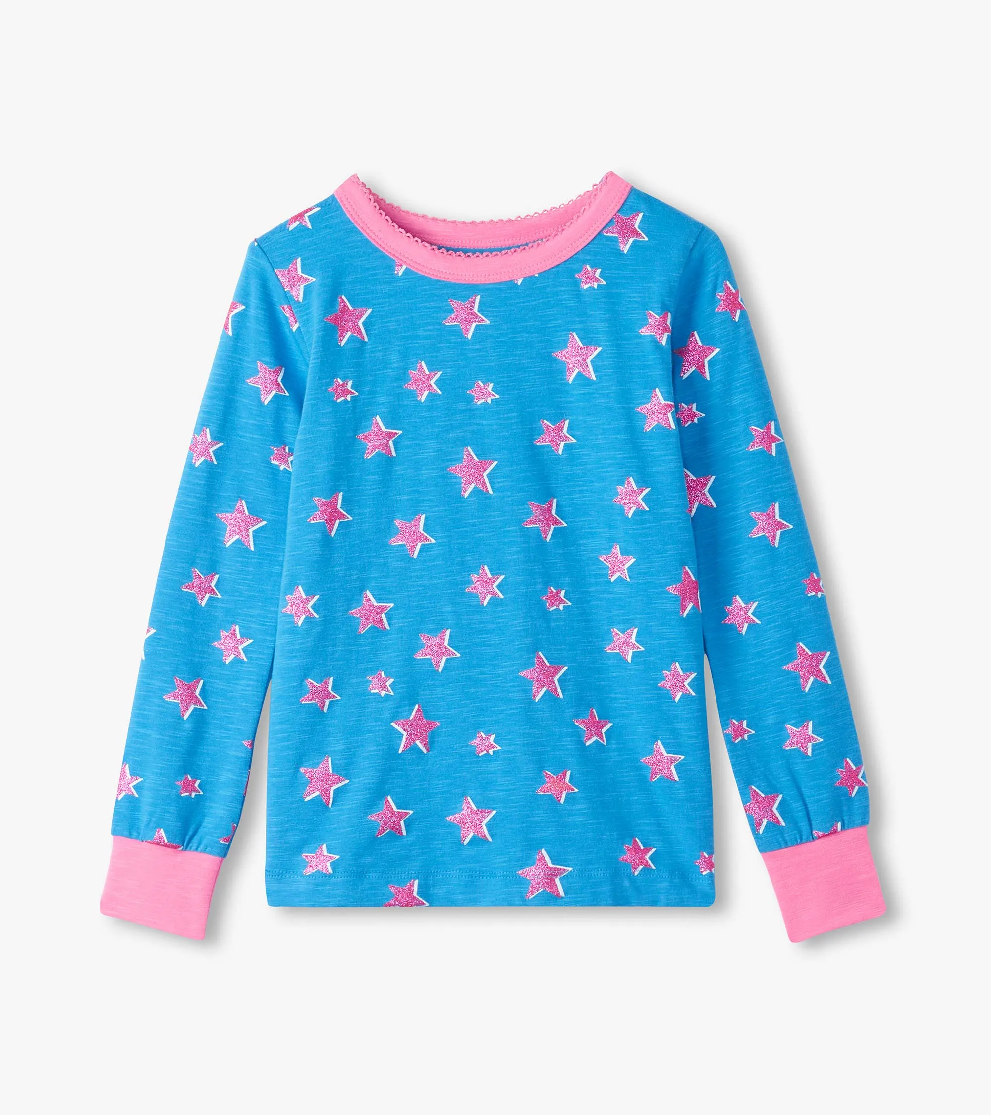 Girls Glitter Stars Pajama Set -Hatley