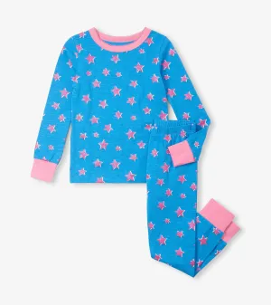 Girls Glitter Stars Pajama Set -Hatley